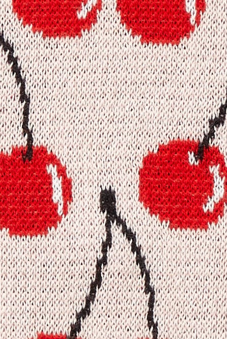 يونايتد كولورز اوف بينيتون توب قصير بنقشة فواكه كرز بناتي