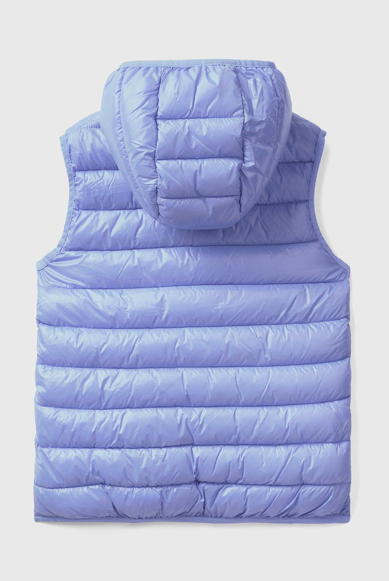 يونايتد كولورز اوف بينيتون سترة اطفال مبطنة بقلنسوة بها شعار بدون اكمام