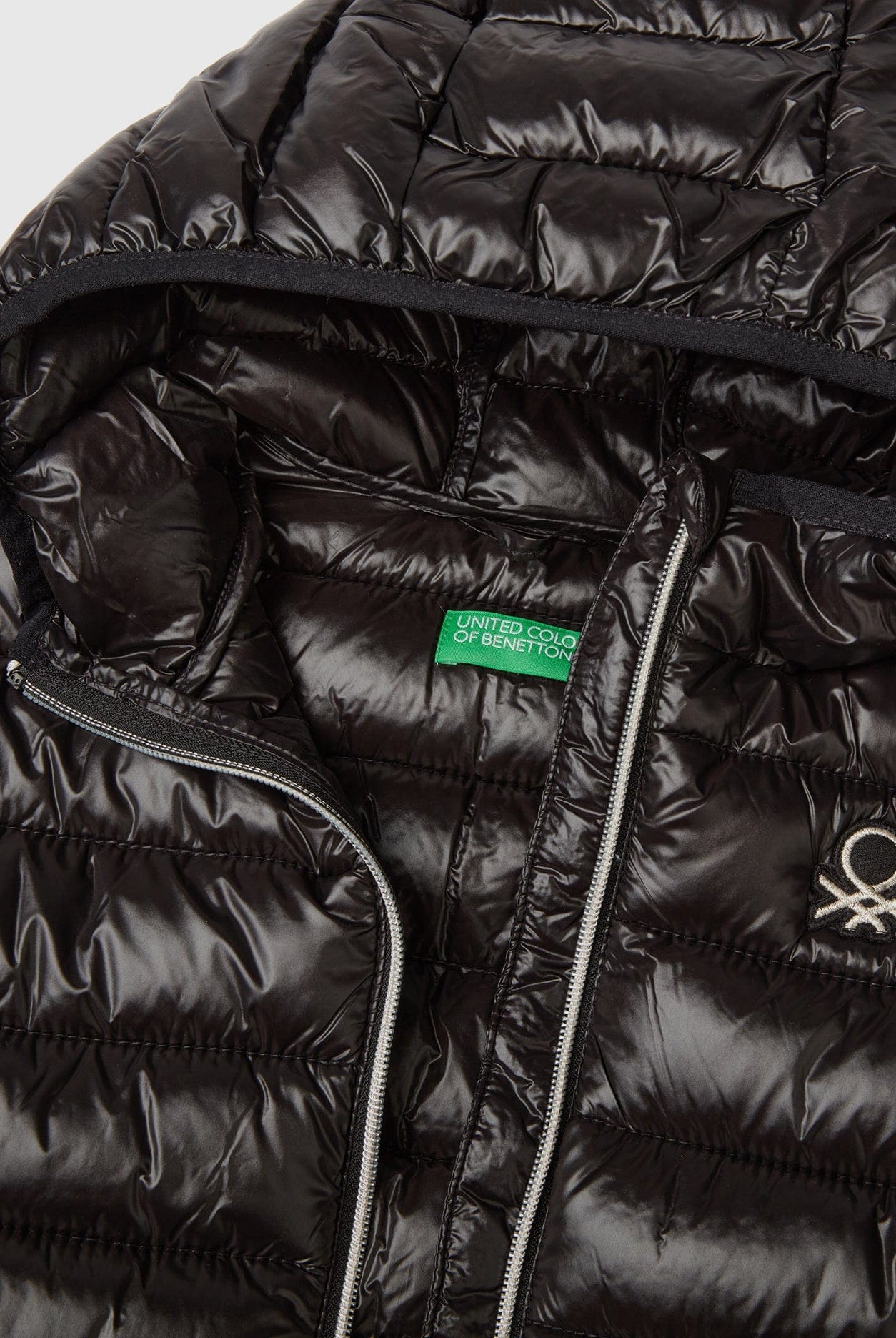 يونايتد كولورز اوف بينيتون سترة بافر بناتي بغطاء رأس