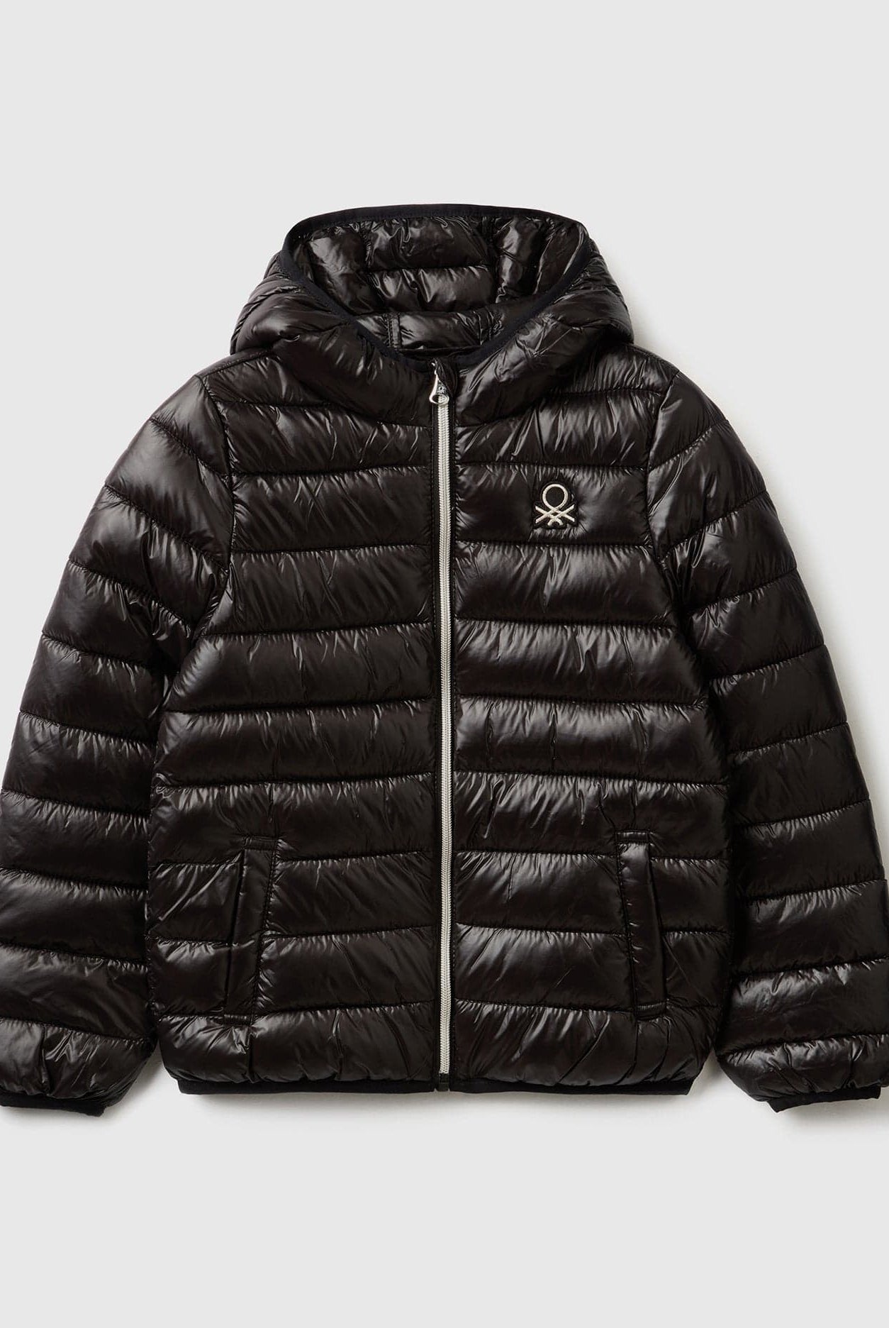 يونايتد كولورز اوف بينيتون سترة بافر بناتي بغطاء رأس