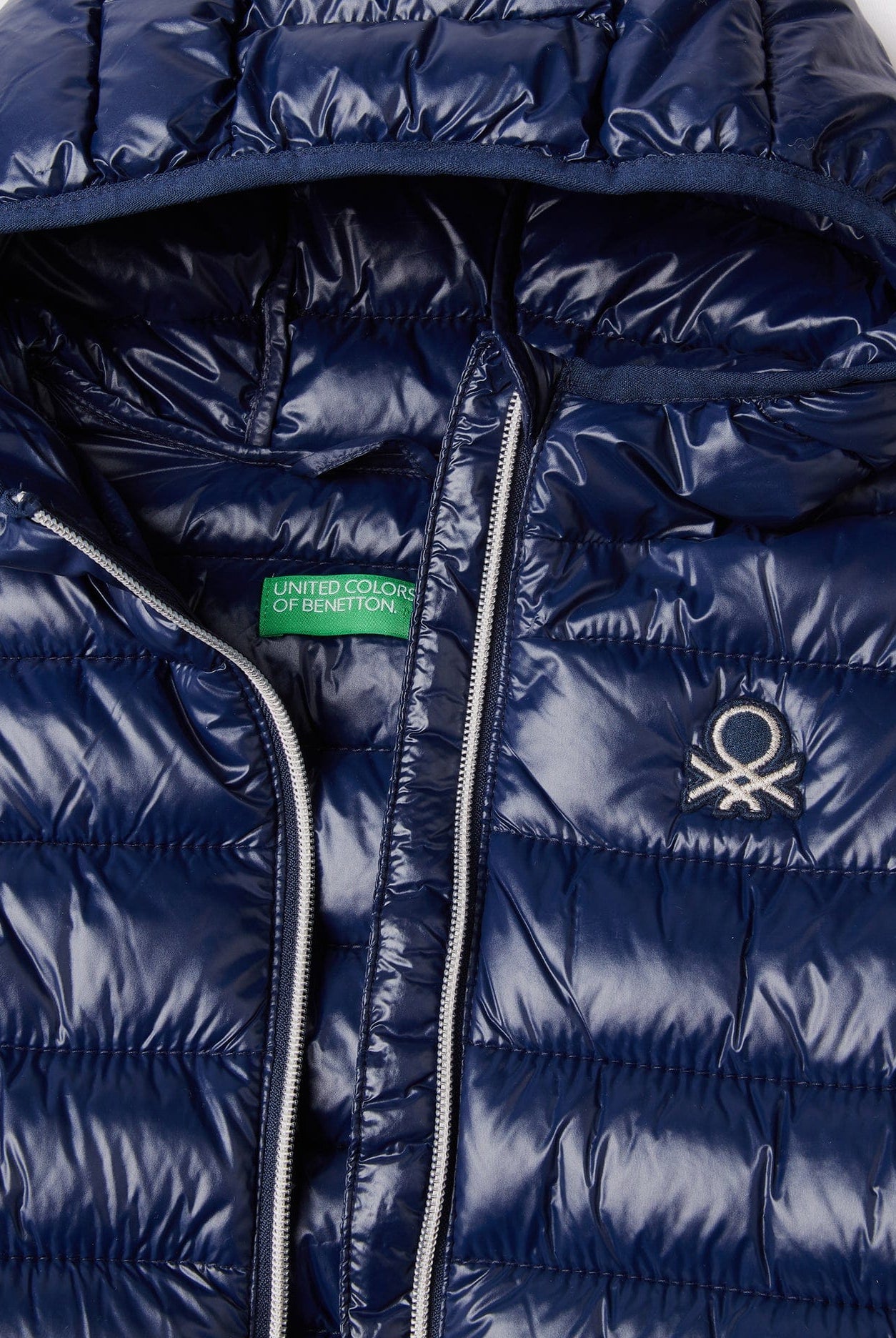 يونايتد كولورز اوف بينيتون سترة بافر بناتي بغطاء رأس