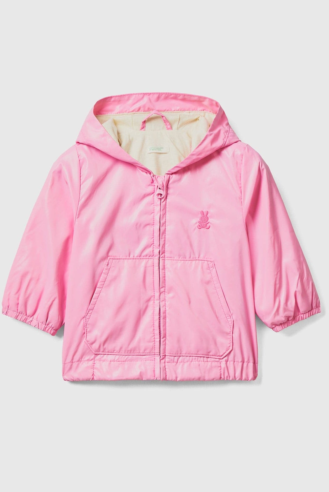 يونايتد كولورز اوف بينيتون سترة خفيفة رضع مع قلنسوة