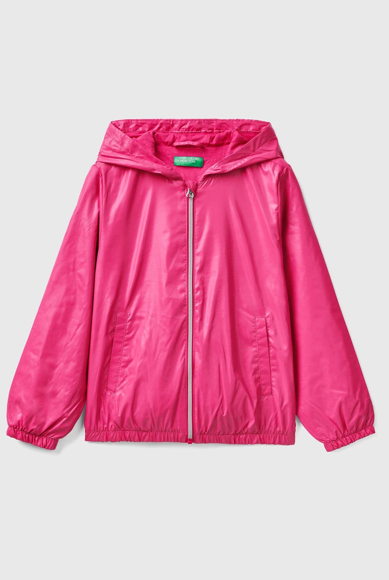 يونايتد كولورز اوف بينيتون جاكيت اطفالي ضد المطر خفيف بغطاء للرأس