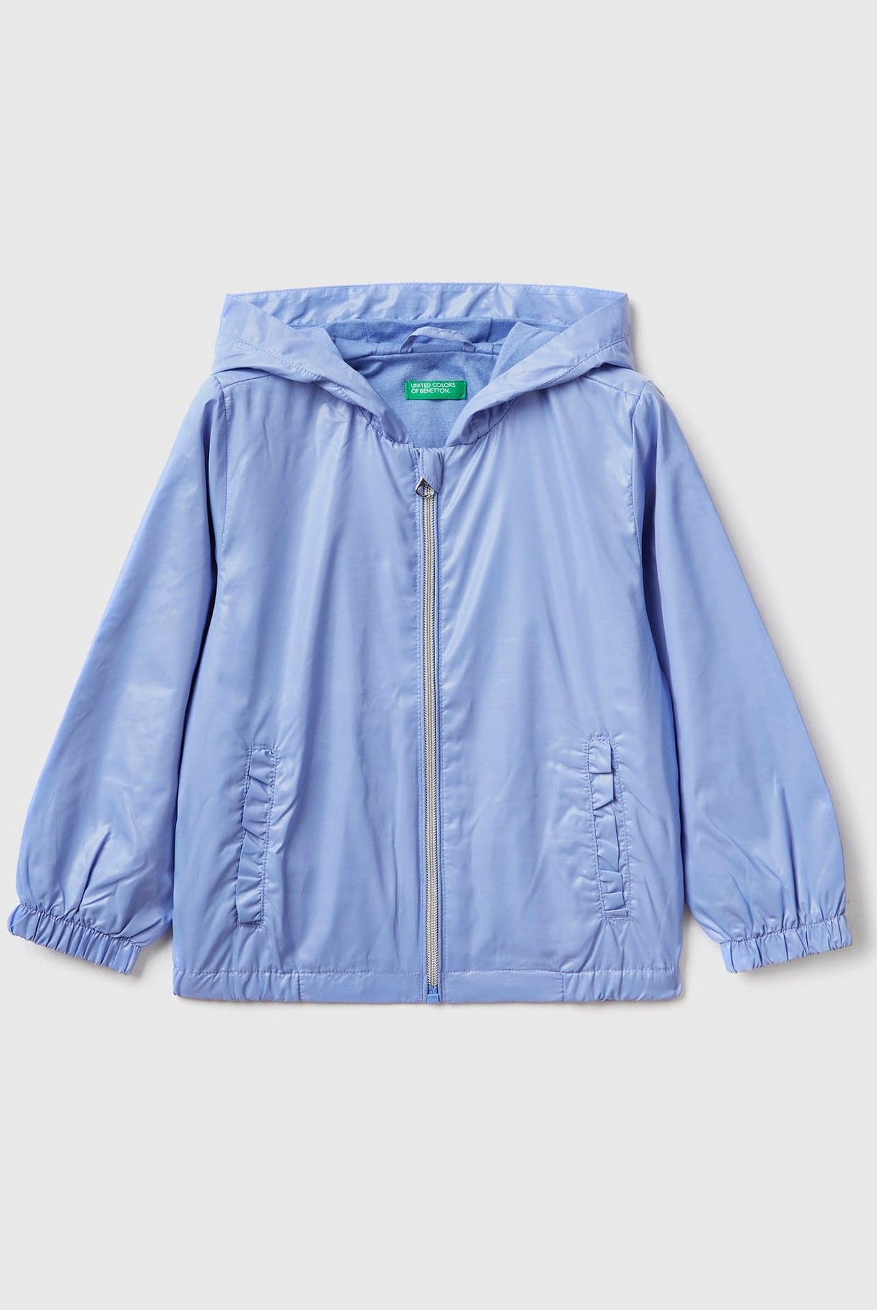 يونايتد كولورز اوف بينيتون جاكيت بناتي مضاد للماء خفيف بغطاء للرأس وجيوب