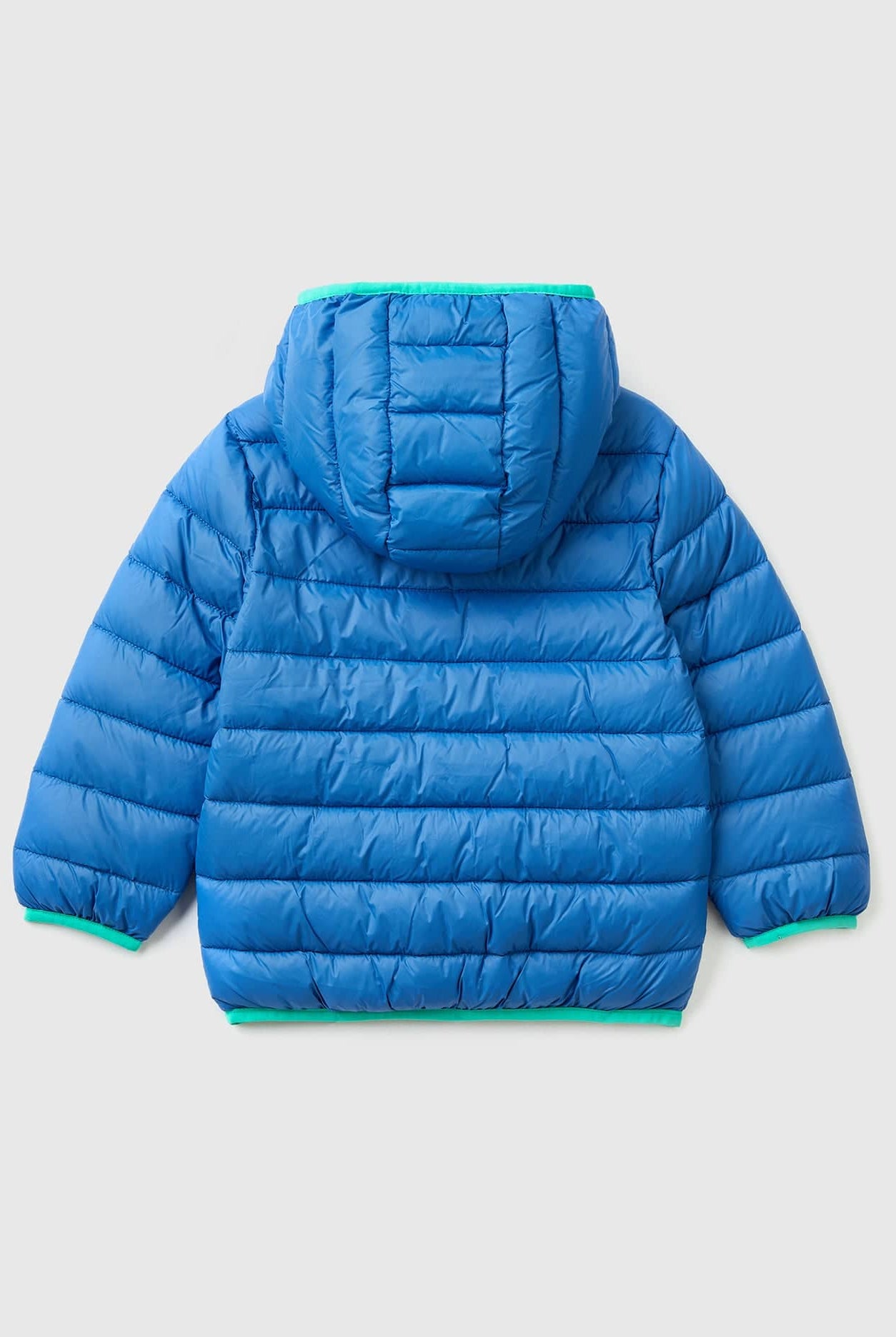 يونايتد كولورز اوف بينيتون جاكيت مقاوم للمطر نايلون بسحاب بف أطفالي