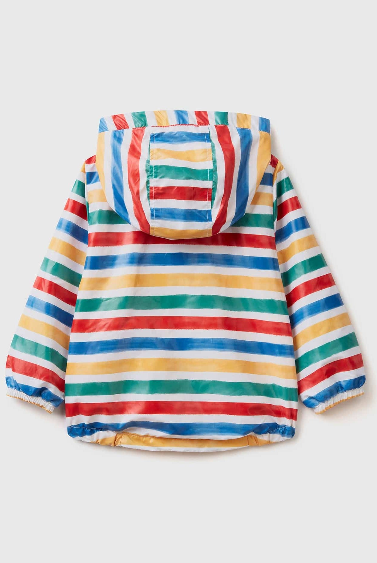 يونايتد كولورز اوف بينيتون جاكيت اطفالي مخطط خفيف بغطاء للرأس