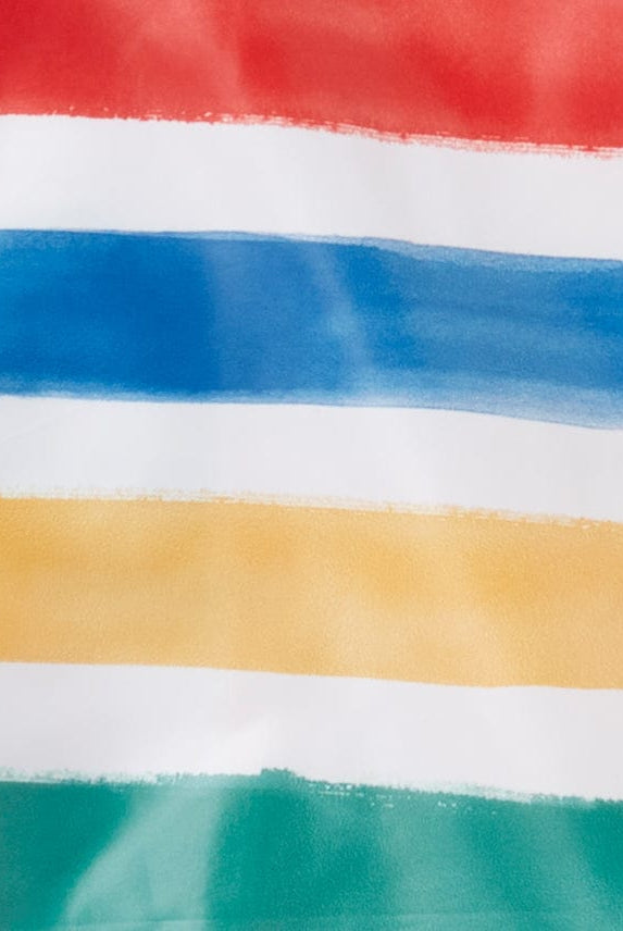 يونايتد كولورز اوف بينيتون جاكيت اطفالي مخطط خفيف بغطاء للرأس