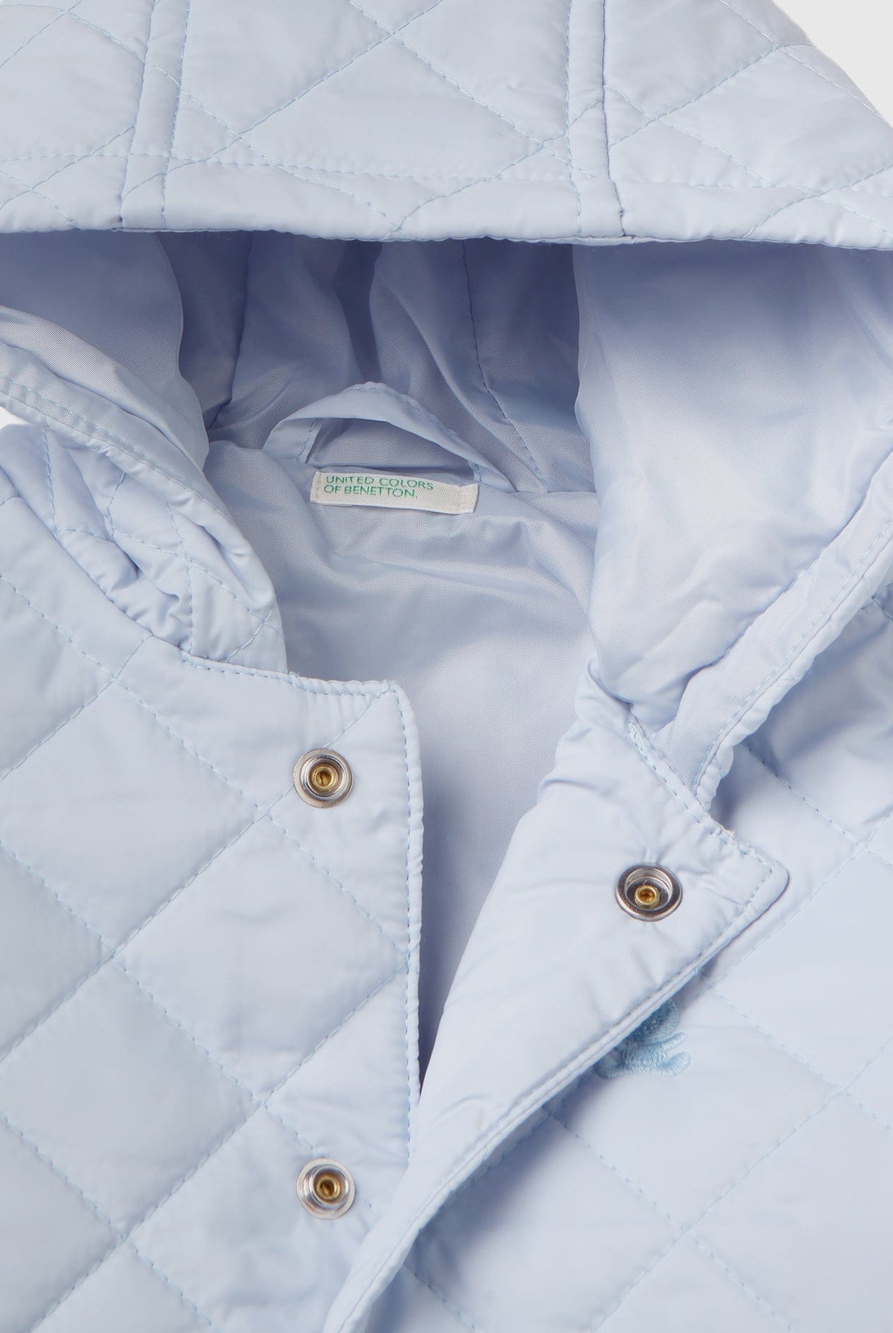 يونايتد كولورز اوف بينيتون جاكيت رضع مبطن بغطاء للؤرأس