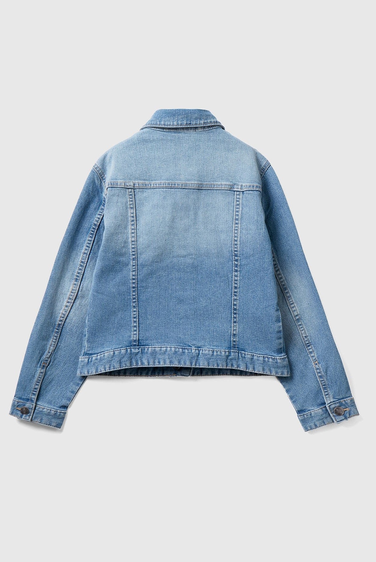 يونايتد كولورز اوف بينيتون جاكيت جينز اطفالي صديق للبيئة كم طويل