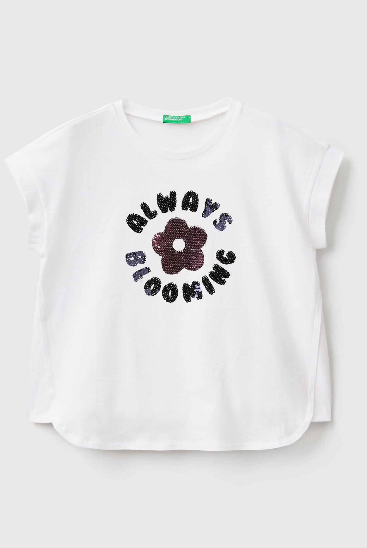 يونايتد كولورز اوف بينيتون تي شيرت بترتر نص كم أطفالي