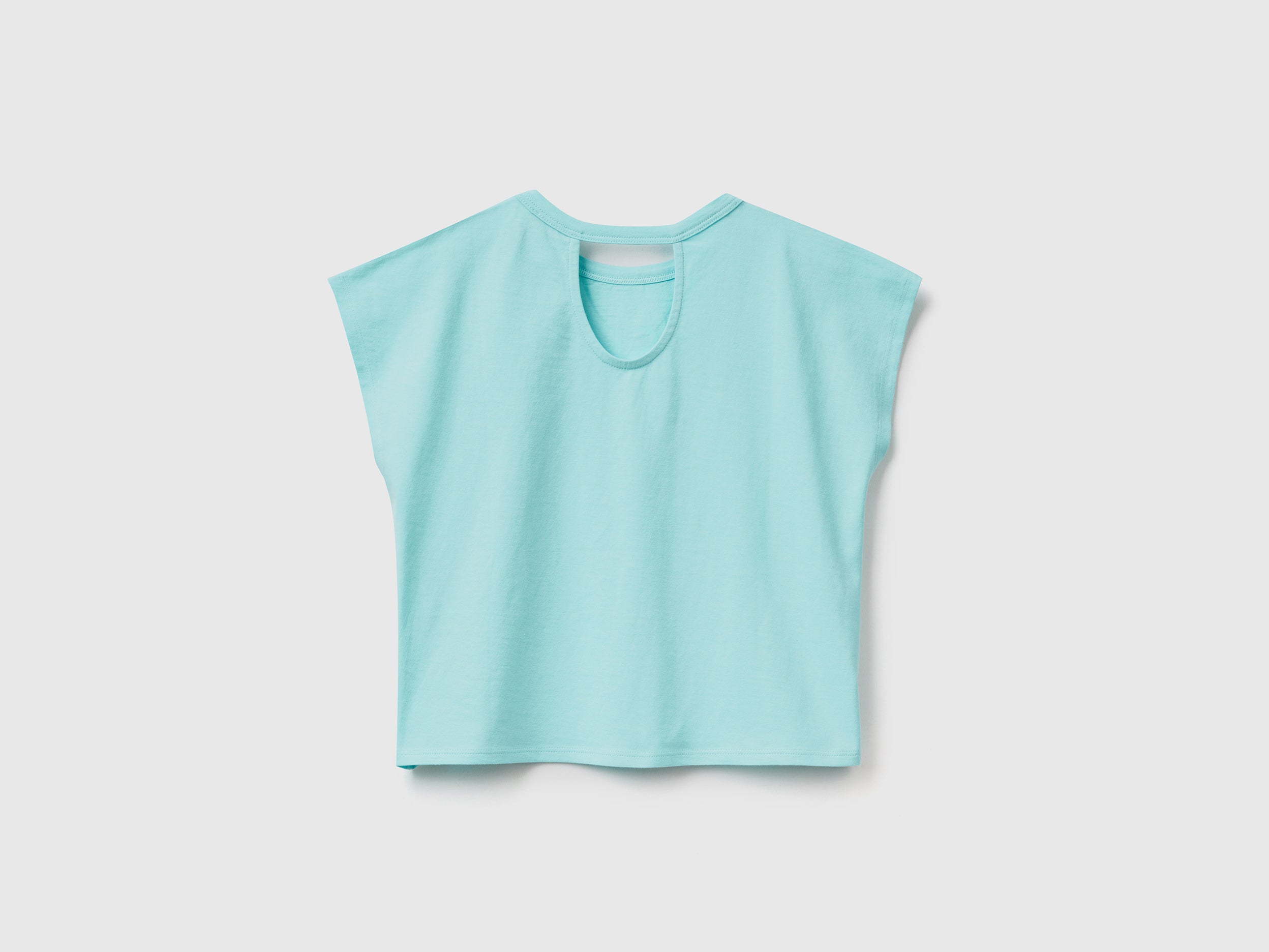 يونايتد كولورز اوف بينيتون توب بطبعة أمامية كم قصير أطفالي