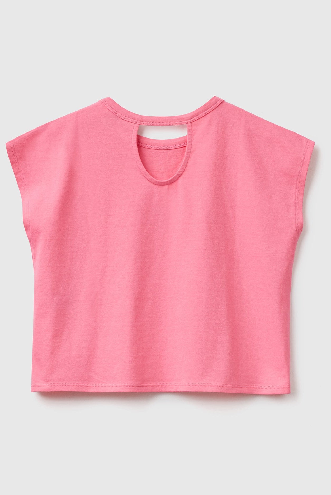 يونايتد كولورز اوف بينيتون توب بطبعة أمامية كم قصير أطفالي