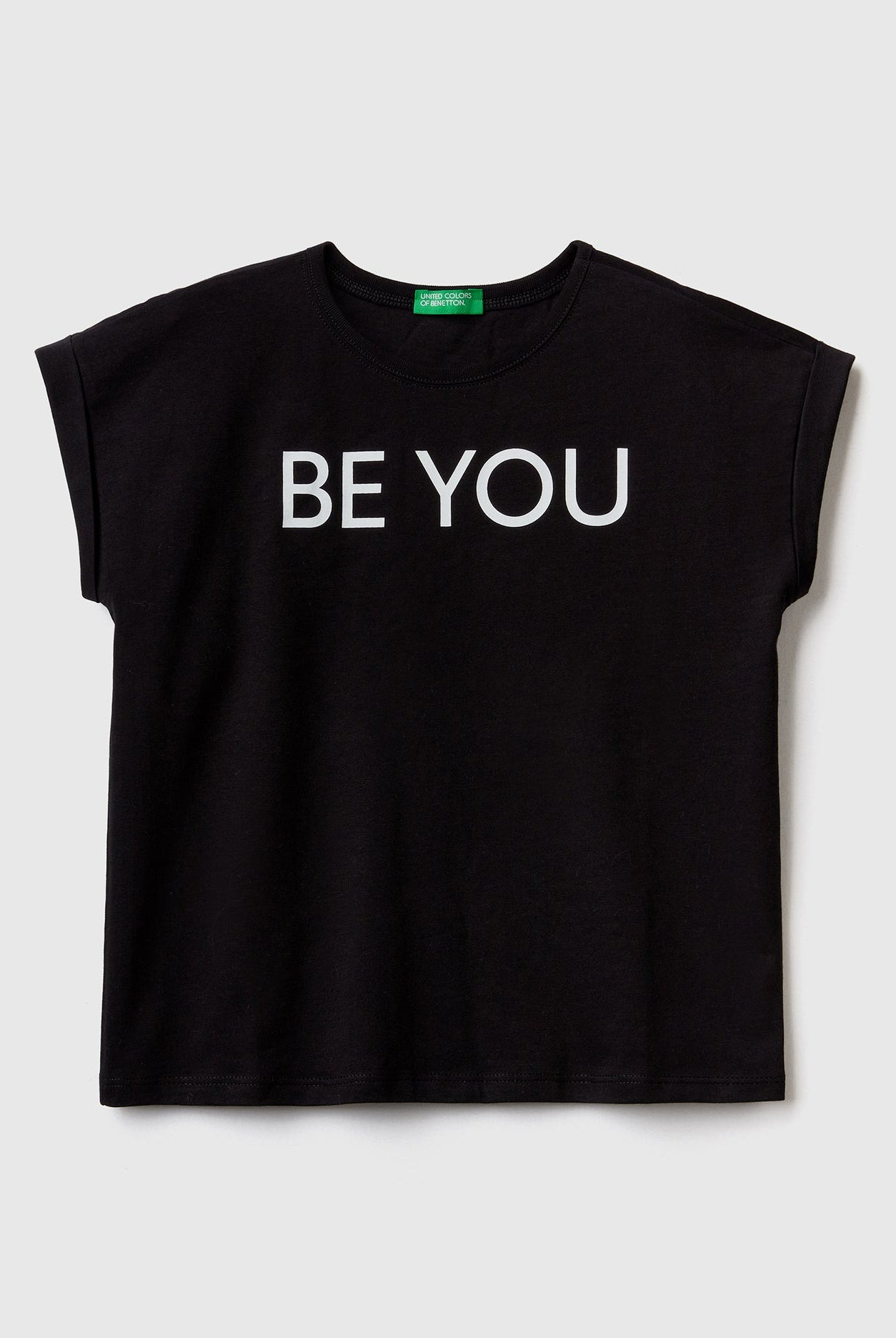 يونايتد كولورز اوف بينيتون تي شيرت قطن خالص بطبعة أمامية أطفالي