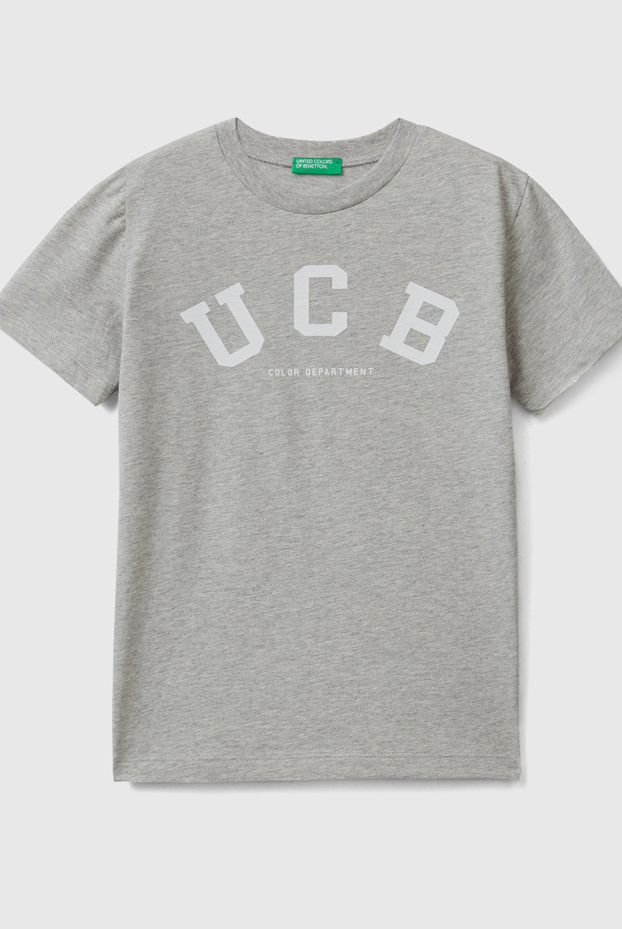 يونايتد كولورز اوف بينيتون تيشيرت قطن بنسبة 100% مع شعار نص كم أطفالي