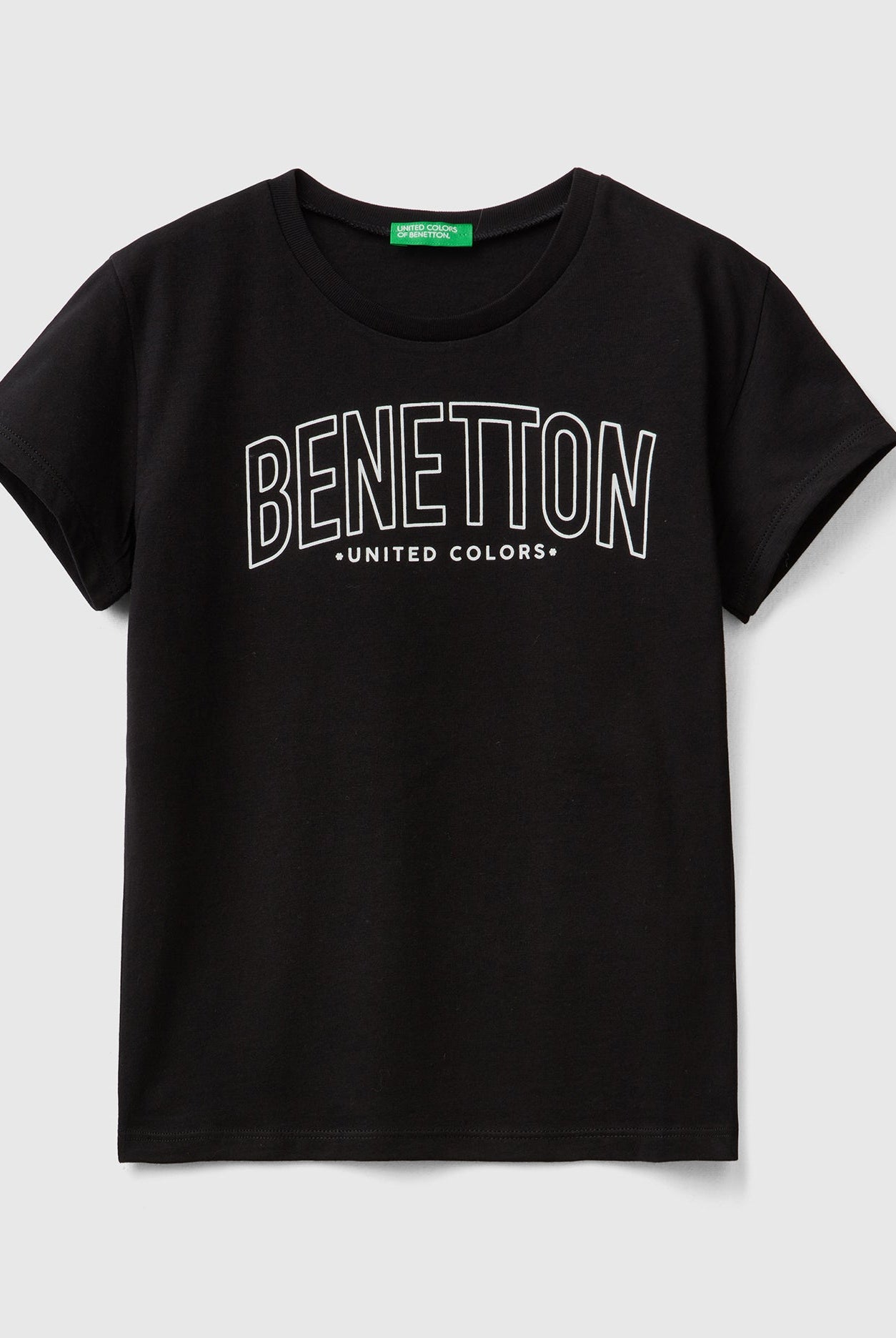 يونايتد كولورز اوف بينيتون تيشيرت قطن بنسبة 100% مع شعار أطفالي