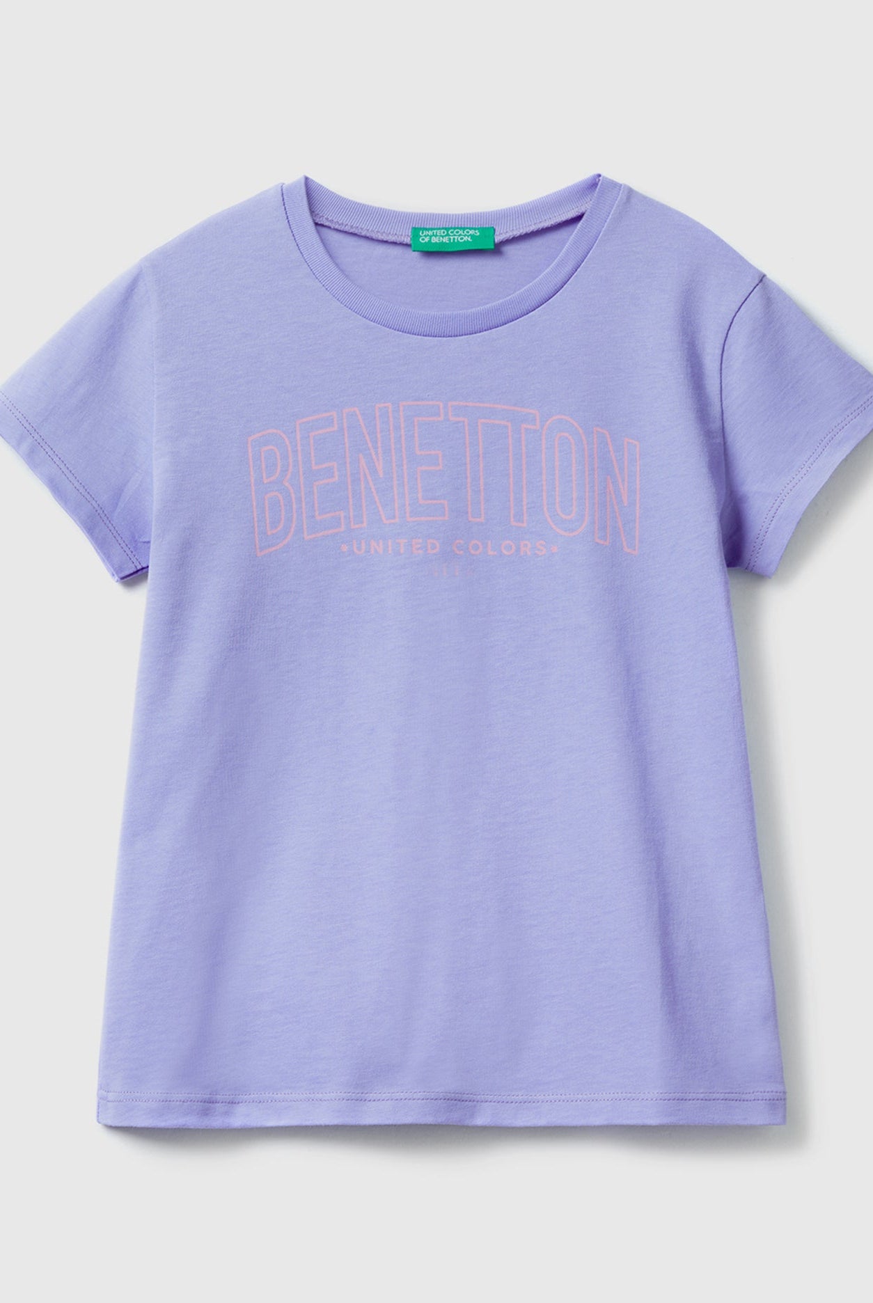 يونايتد كولورز اوف بينيتون تيشيرت قطن بنسبة 100% مع شعار أطفالي