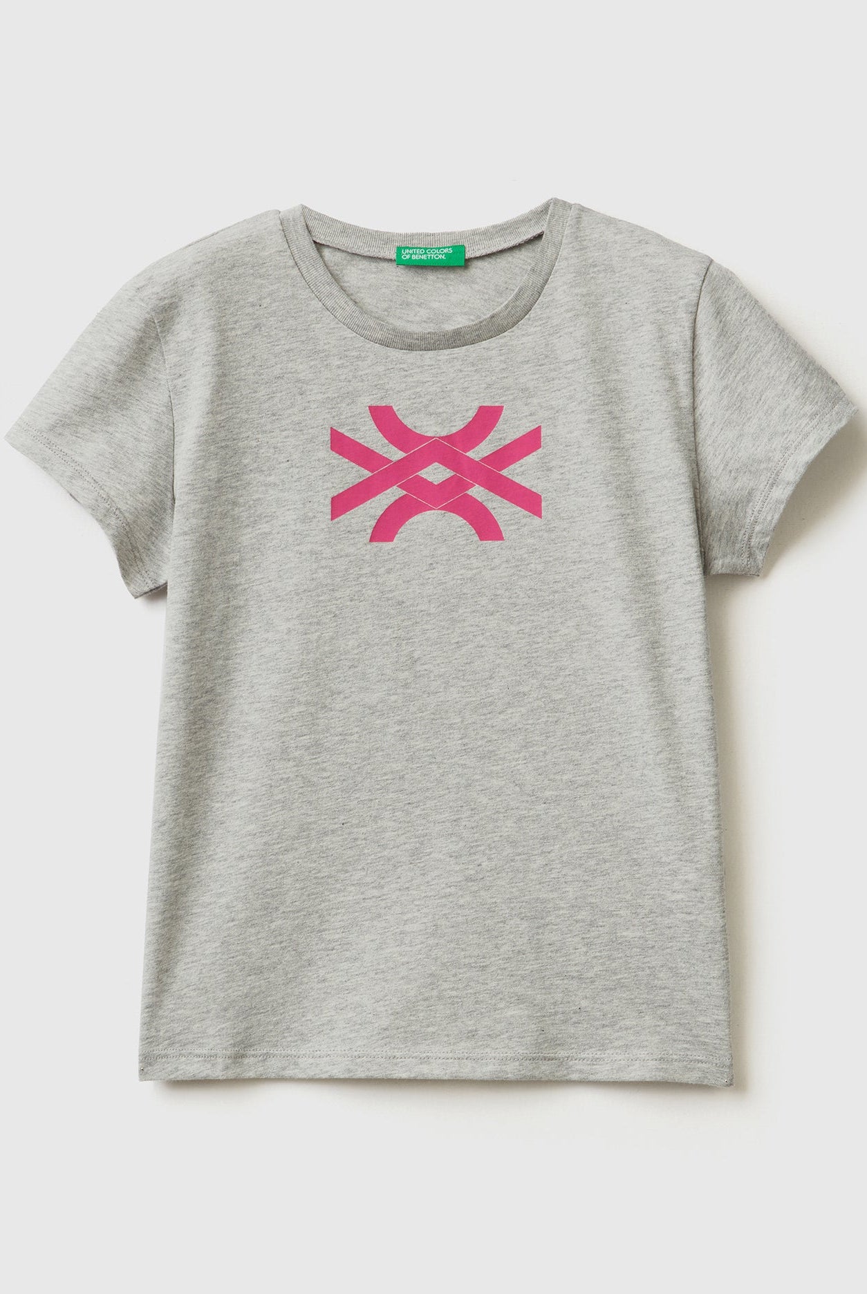 يونايتد كولورز اوف بينيتون تيشيرت قطن بنسبة 100% مع شعار أطفالي