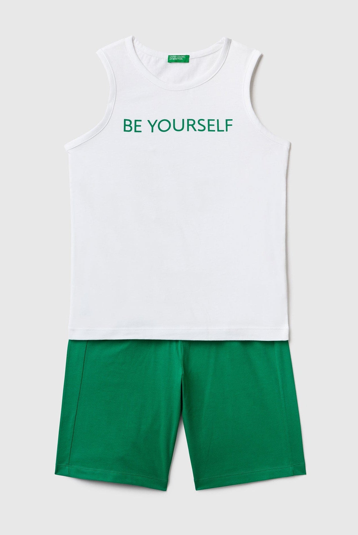 يونايتد كولورز اوف بينيتون طقم تانك توب وبرمودا أطفالي
