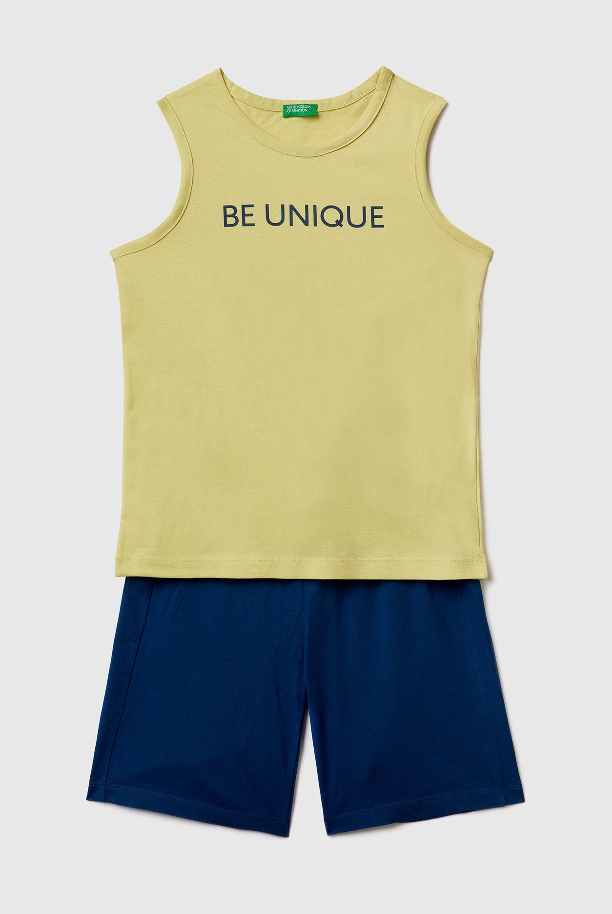 يونايتد كولورز اوف بينيتون طقم تانك توب وبرمودا أطفالي