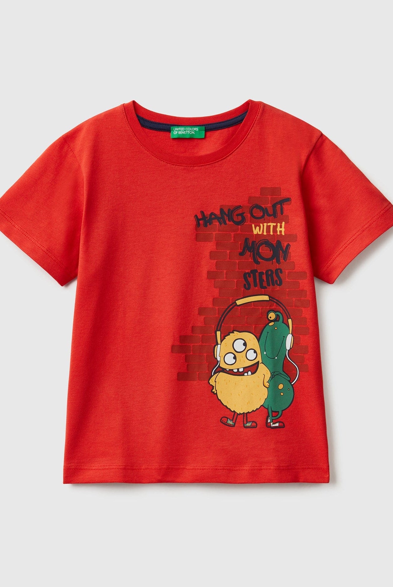 يونايتد كولورز اوف بينيتون تي شيرت ولادي بطبعة حيوان