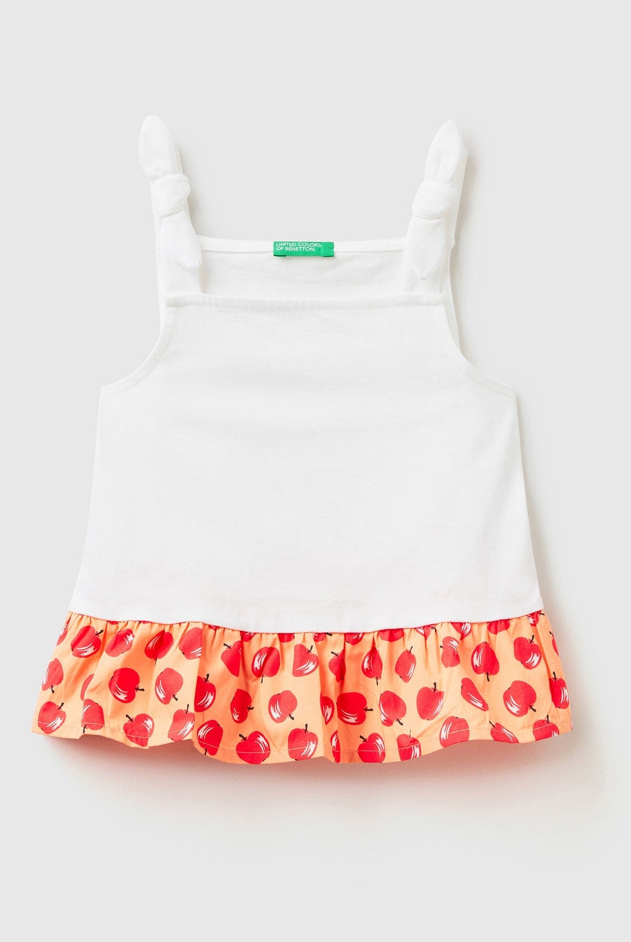 يونايتد كولورز اوف بينيتون توب بناتي بنمط فاكهة وكشكش