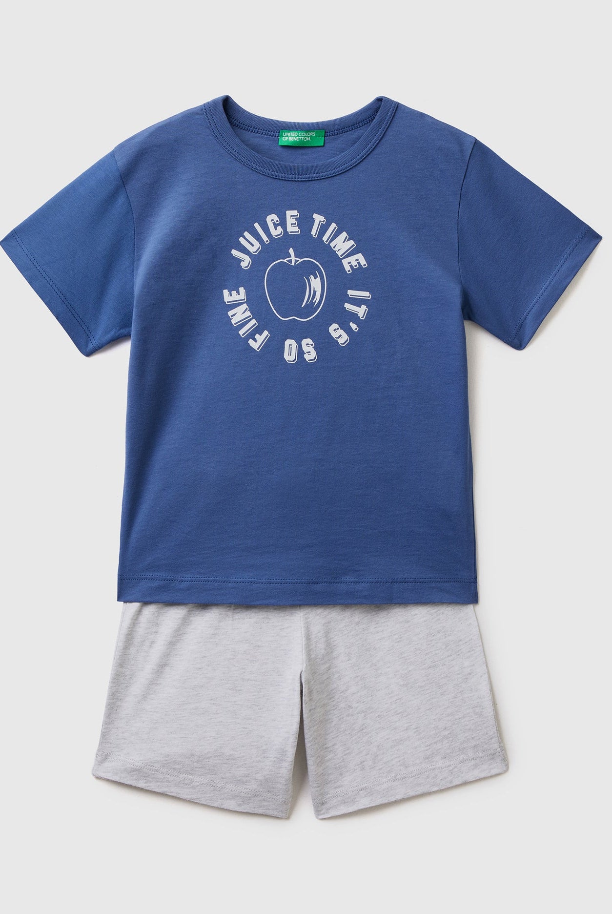 يونايتد كولورز اوف بينيتون طقم تي شيرت نص كم وشورت أطفالي