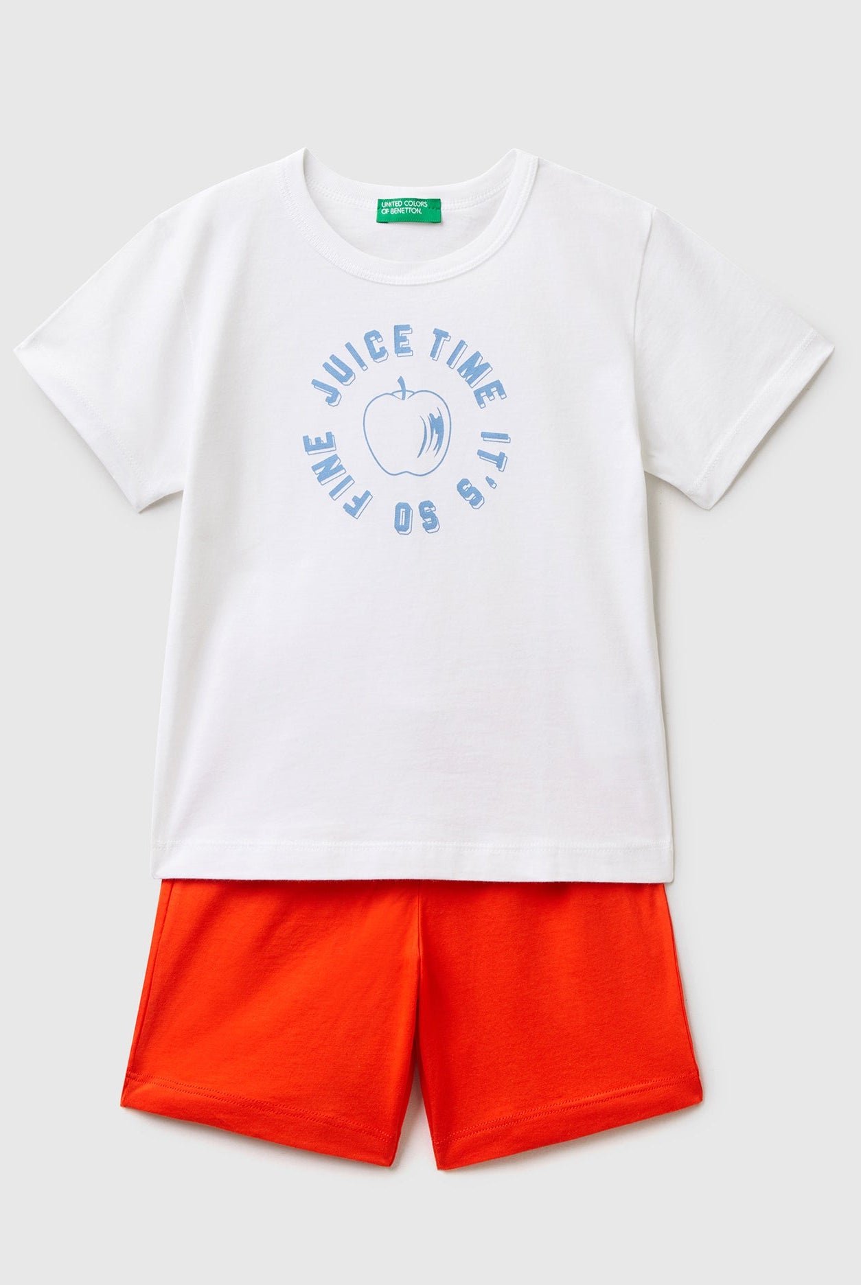 يونايتد كولورز اوف بينيتون طقم تي شيرت نص كم وشورت أطفالي