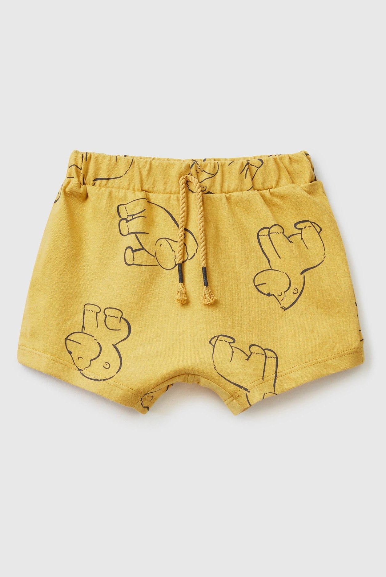 يونايتد كولورز اوف بينيتون شورت رضع مطبوع من القطن الخالص به رباط