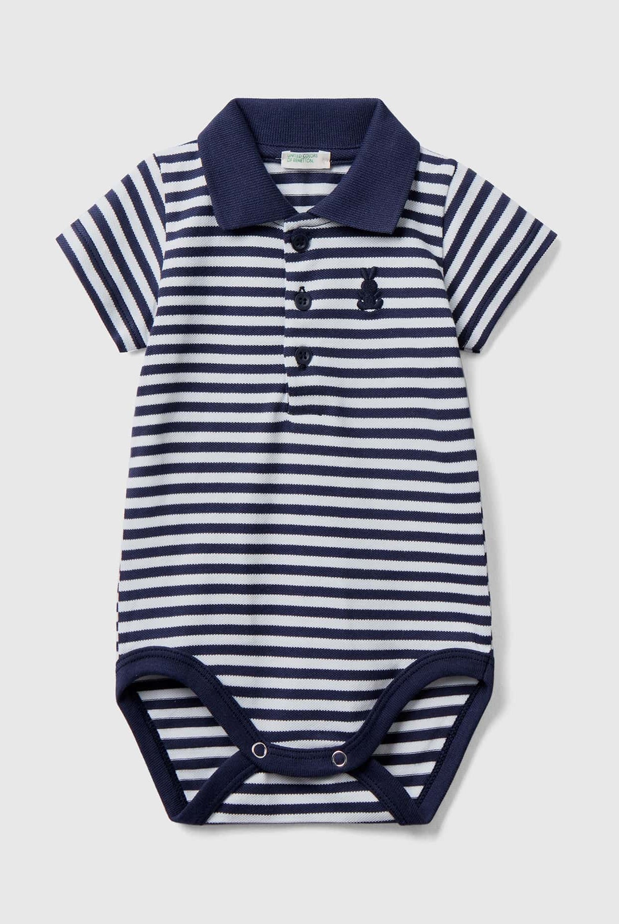 يونايتد كولورز اوف بينيتون سالوبيت أطفال ولادي بولو من القطن المطاطي