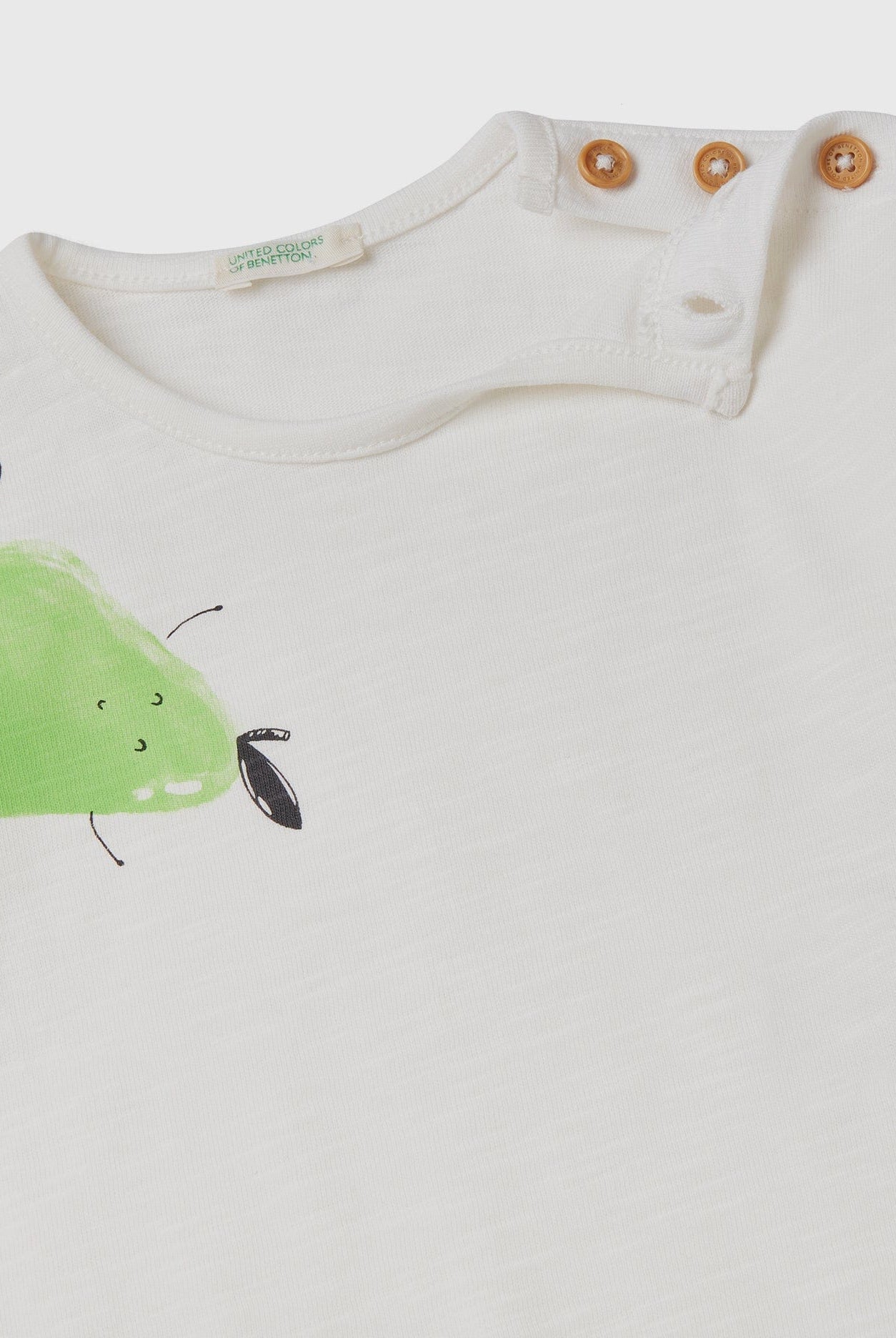 يونايتد كولورز اوف بينيتون طقم تي شيرت وبنطلون منقوش كم طويل رضع أطفال