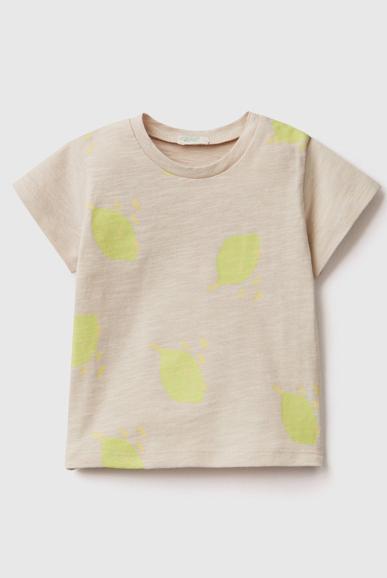 يونايتد كولورز اوف بينيتون تيشيرت بطبعة فواكه نص كم رضع أطفال