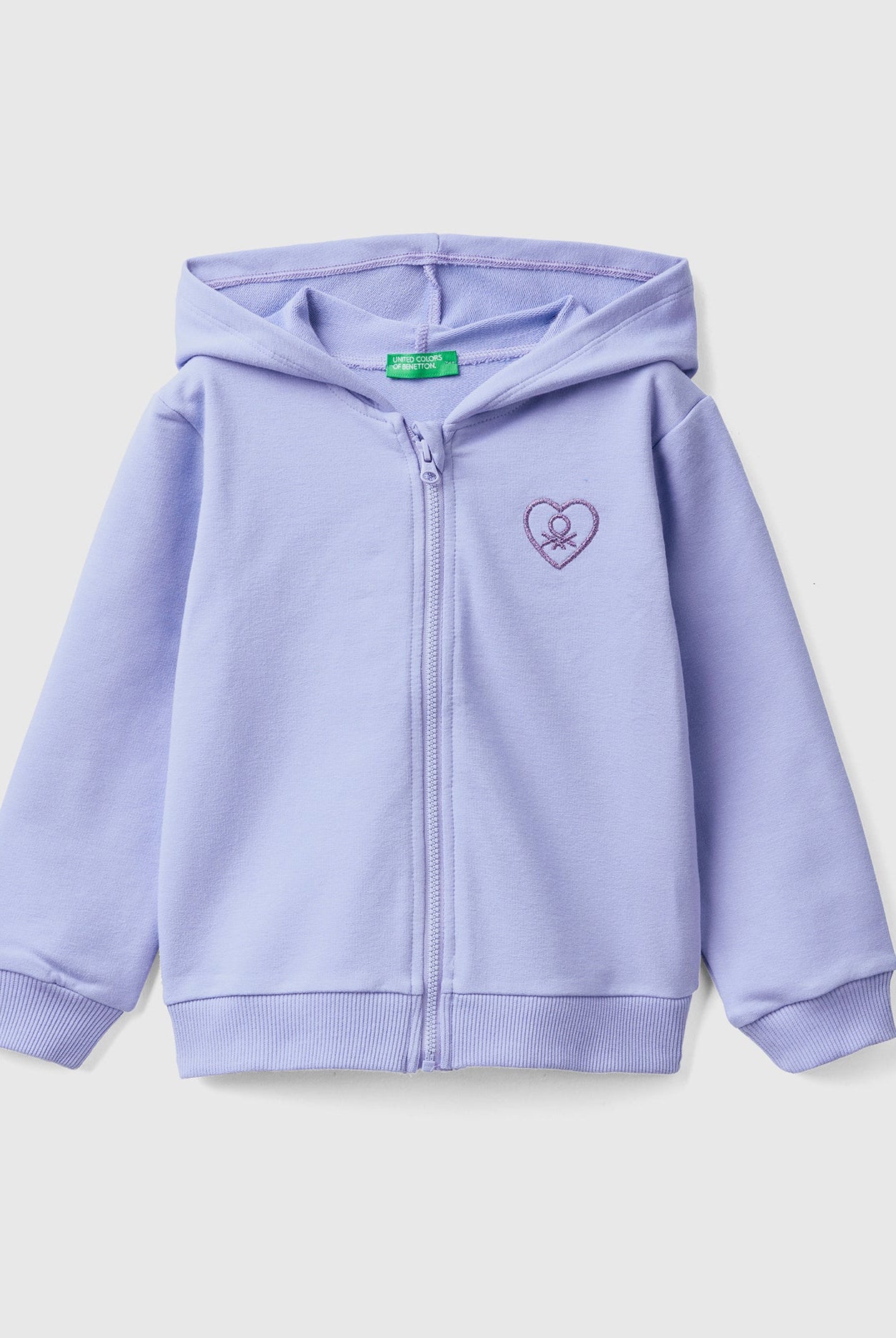 يونايتد كولورز اوف بينيتون هودي بسحاب كم طويل بقبعة بناتي