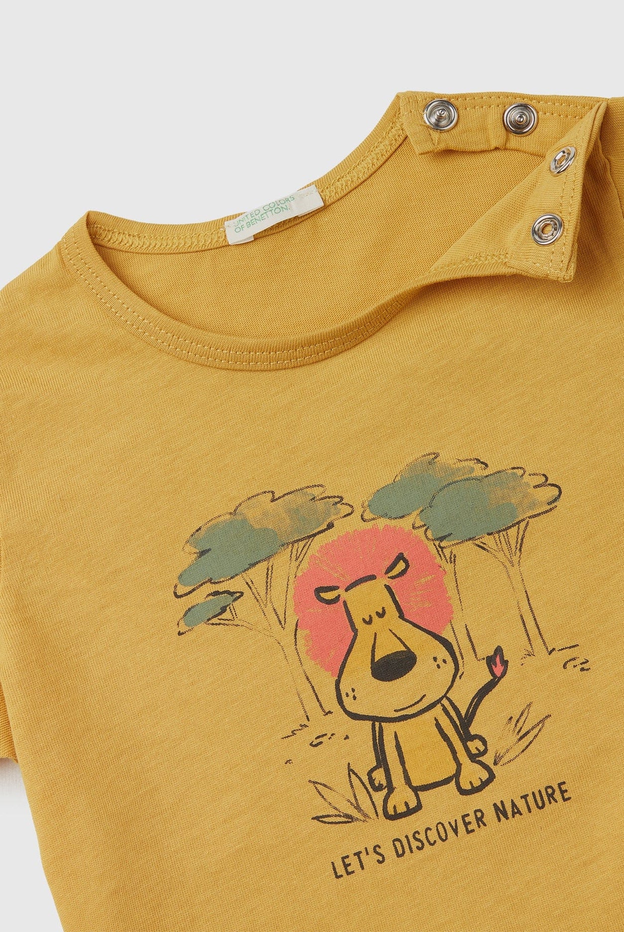 يونايتد كولورز اوف بينيتون تيشيرت بطبعة قطنية نص كم رضع أطفال