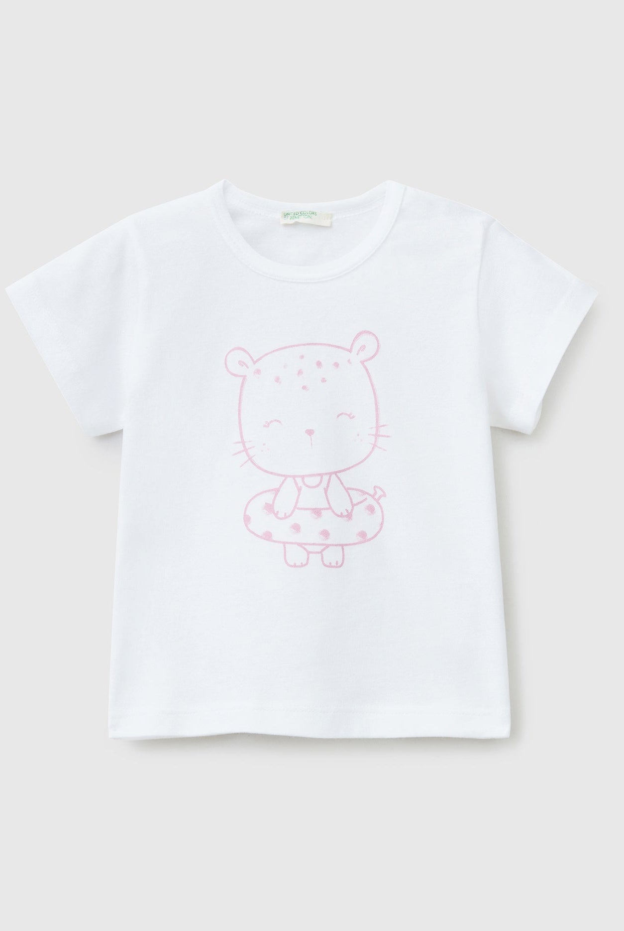 يونايتد كولورز اوف بينيتون تي شيرت قطن أطفال بطبعة سيارة