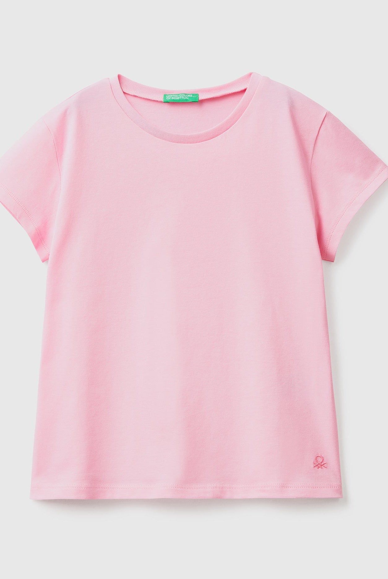 يونايتد كولورز اوف بينيتون تيشيرت قطن سادة نص كم أطفالي