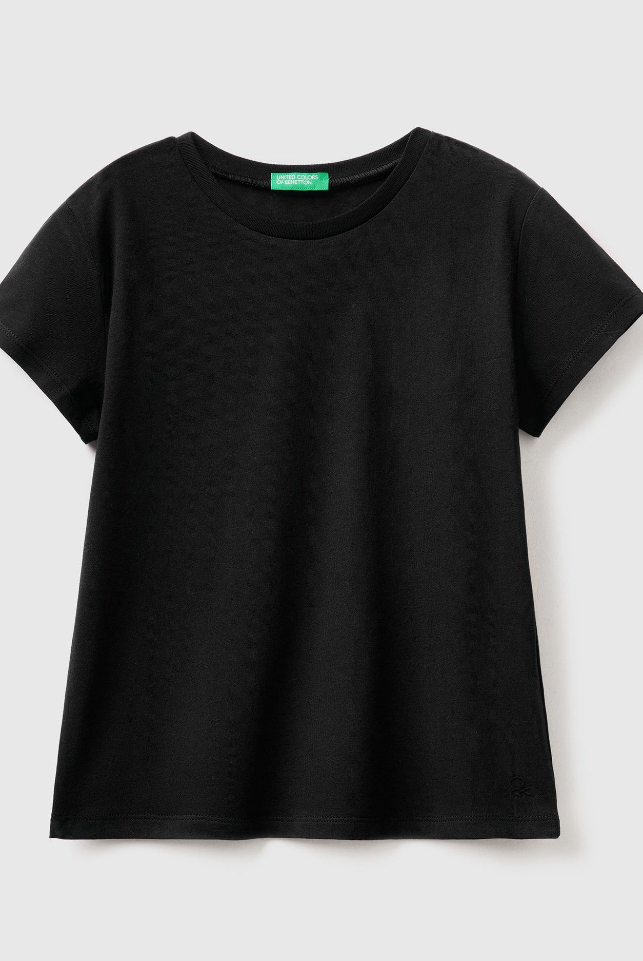 يونايتد كولورز اوف بينيتون تيشيرت قطن سادة نص كم أطفالي