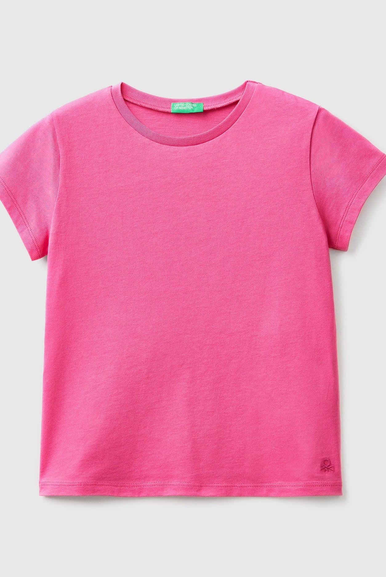 يونايتد كولورز اوف بينيتون تيشيرت قطن سادة نص كم أطفالي