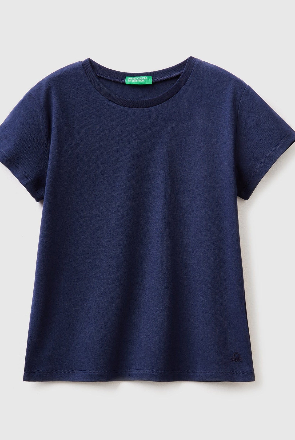 يونايتد كولورز اوف بينيتون تيشيرت قطن سادة نص كم أطفالي