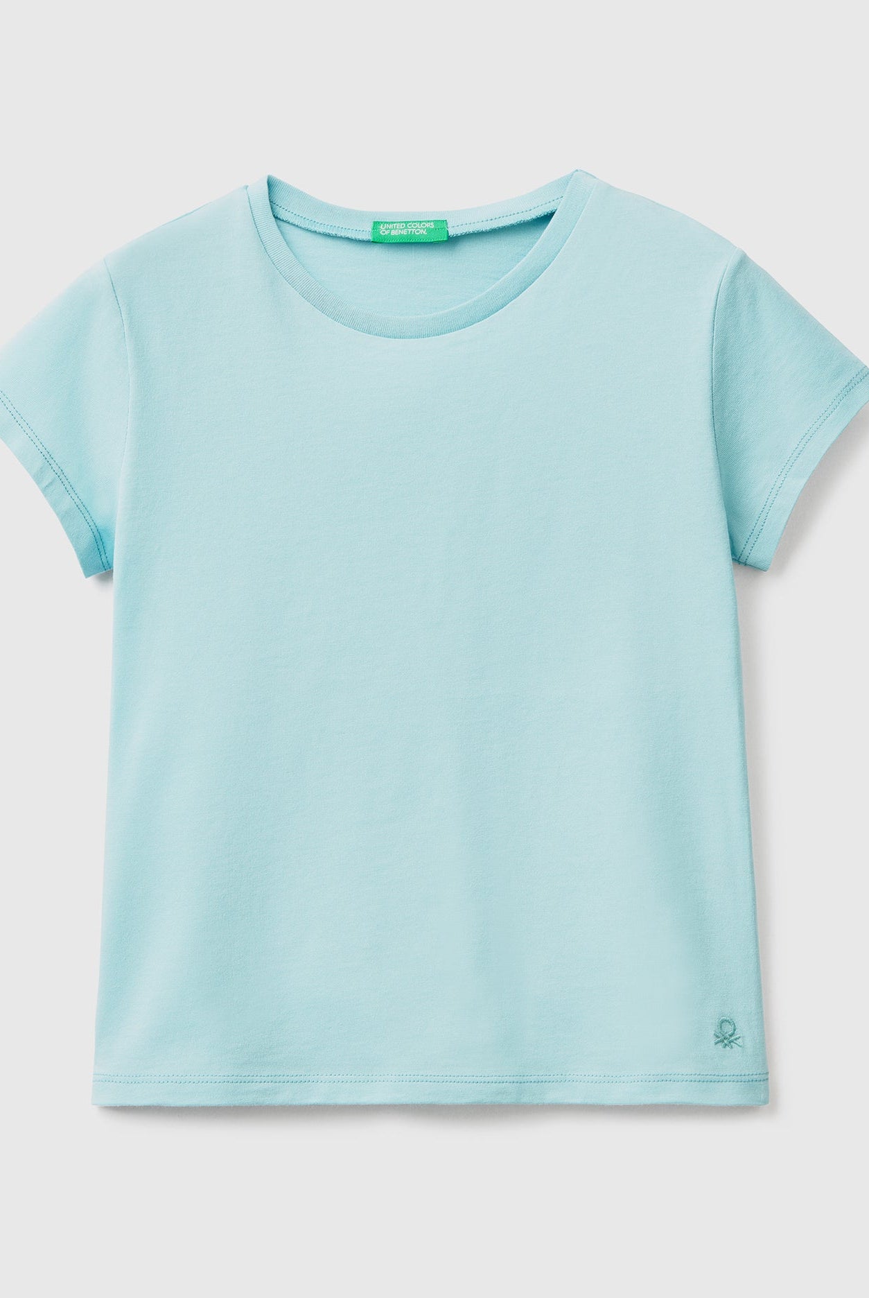 يونايتد كولورز اوف بينيتون تيشيرت قطن سادة نص كم أطفالي