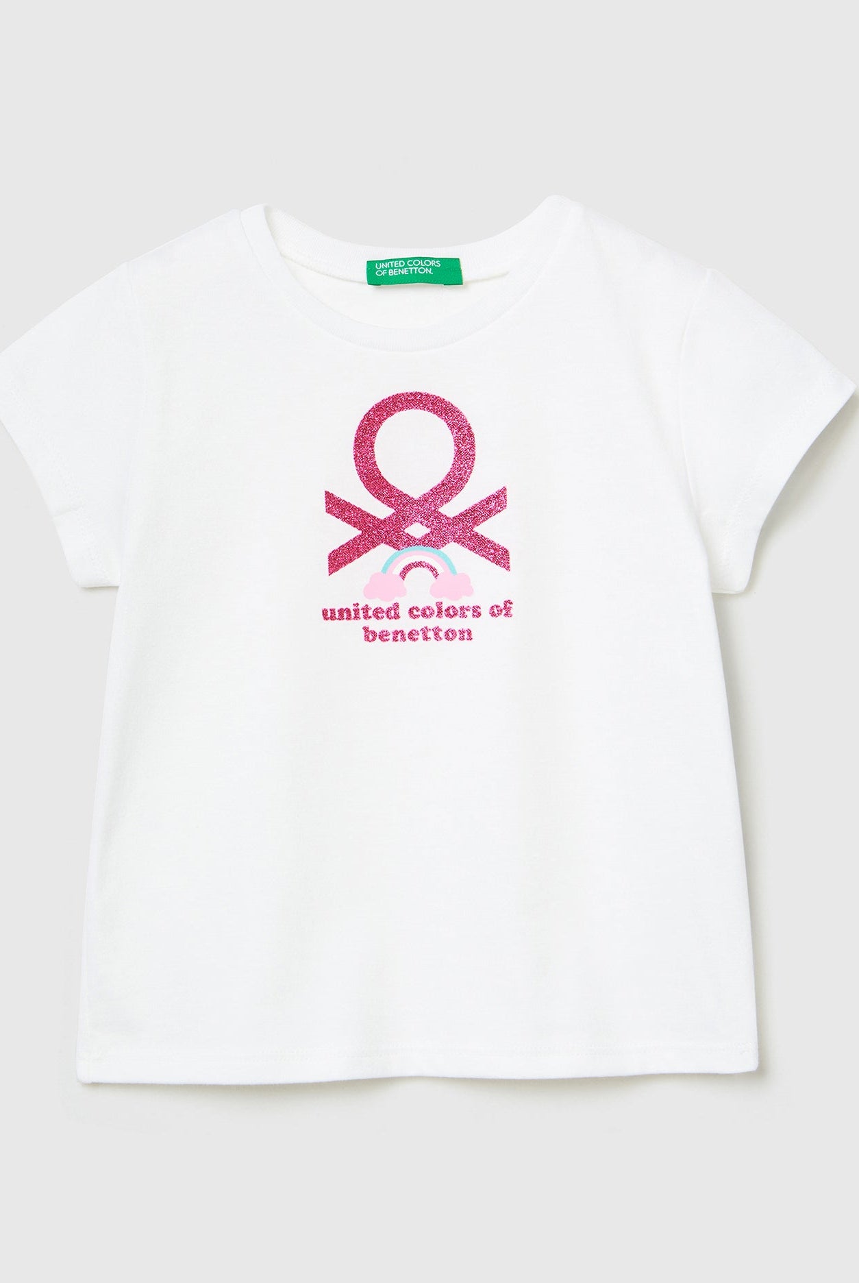 يونايتد كولورز اوف بينيتون تيشيرت قطن عضوي بطبعة بناتي