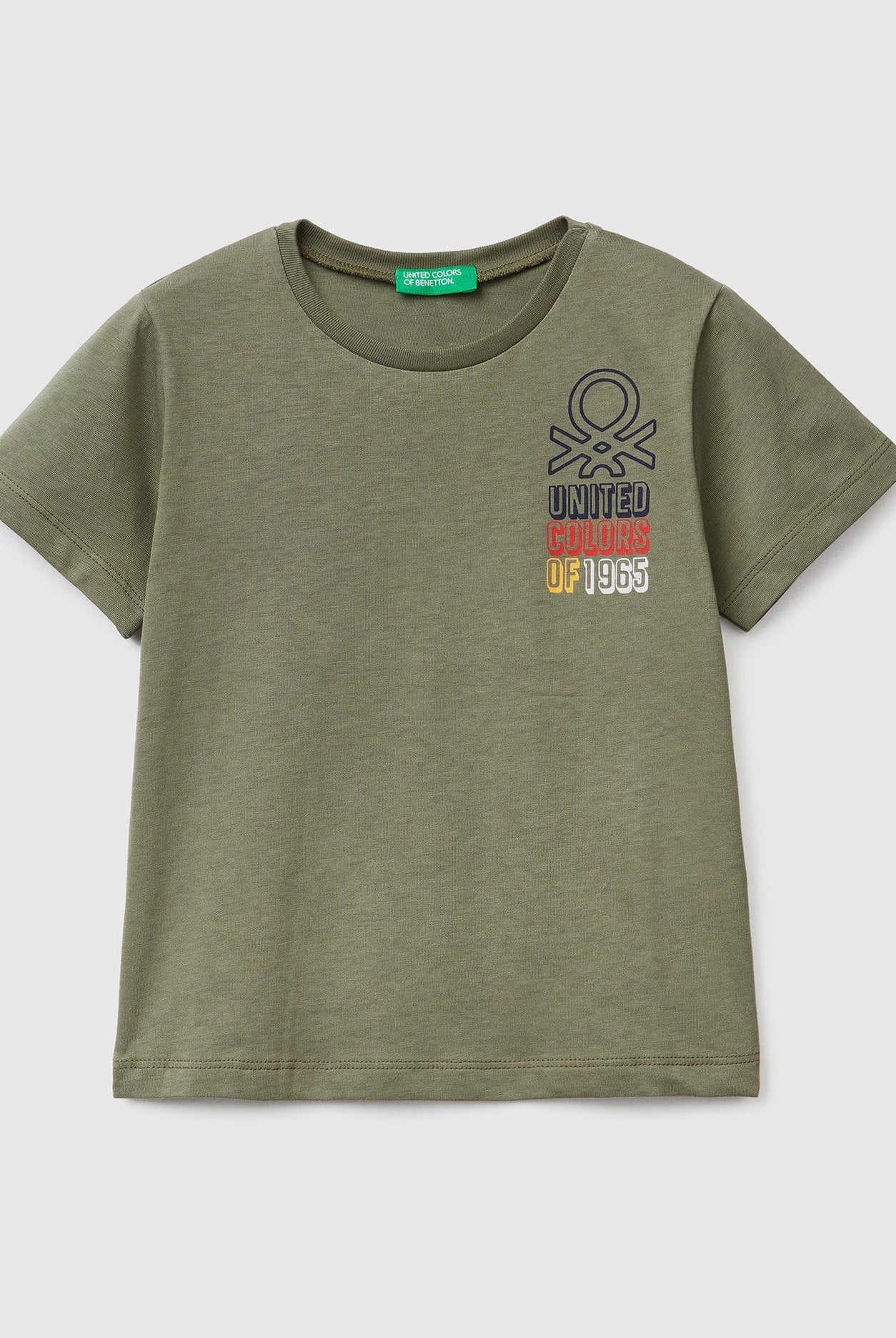 يونايتد كولورز اوف بينيتون تيشيرت بطباعة من القطن العضوي 100% أطفالي