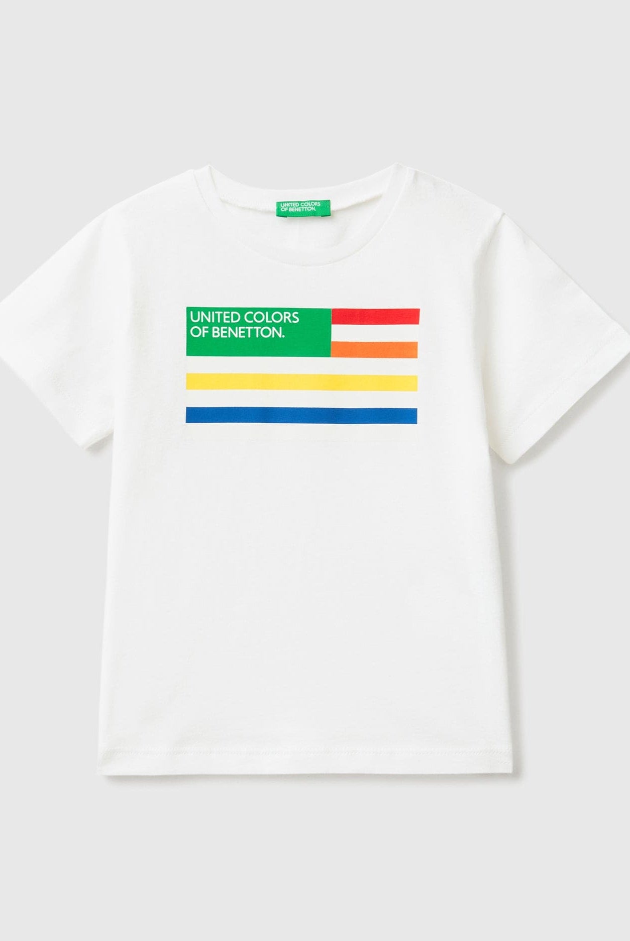 يونايتد كولورز اوف بينيتون تيشيرت بطباعة من القطن العضوي 100% أطفالي