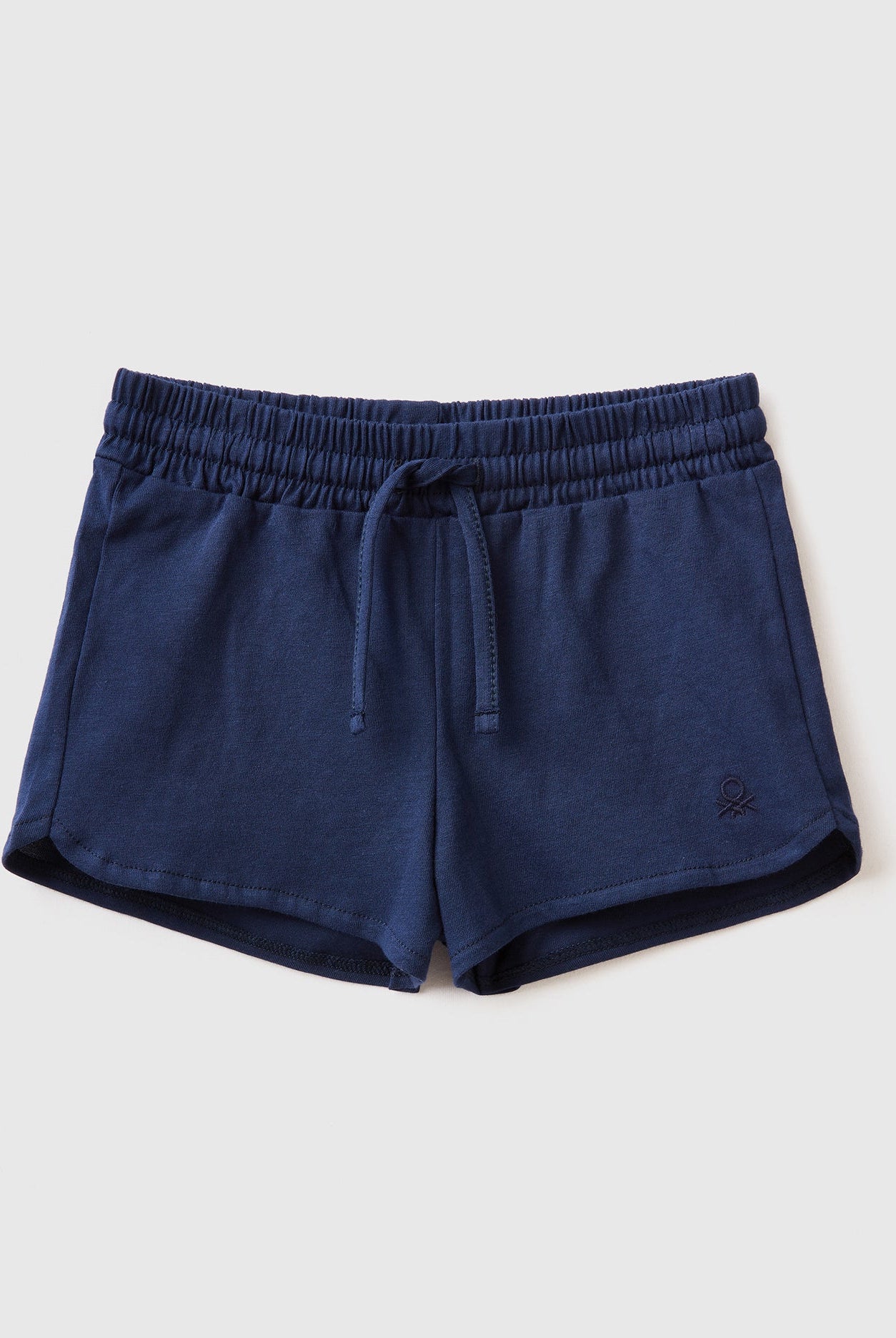 يونايتد كولورز اوف بينيتون شورت بناتي من القطن العضوي برباط عالخصر