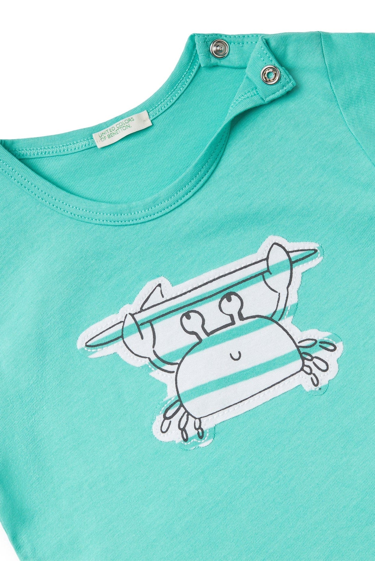 يونايتد كولورز اوف بينيتون تي شيرت وشورت من القطن الخالص رضع أطفال