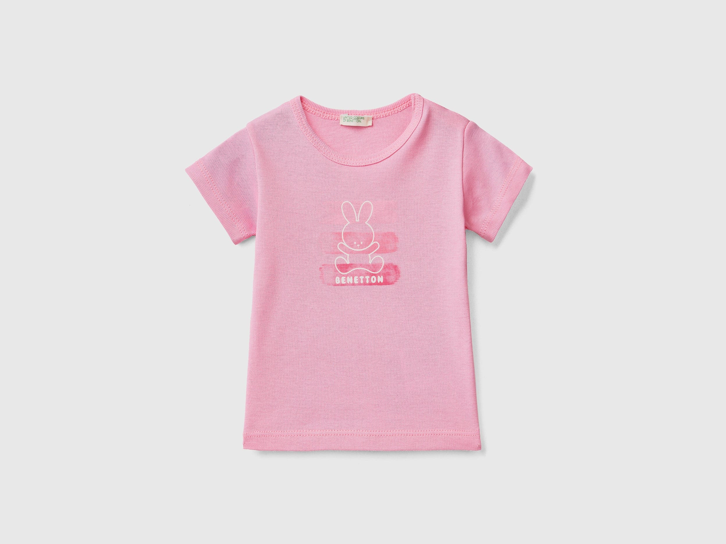 يونايتد كولورز اوف بينيتون تي شيرت من القطن العضوي 100% رضع أطفالي