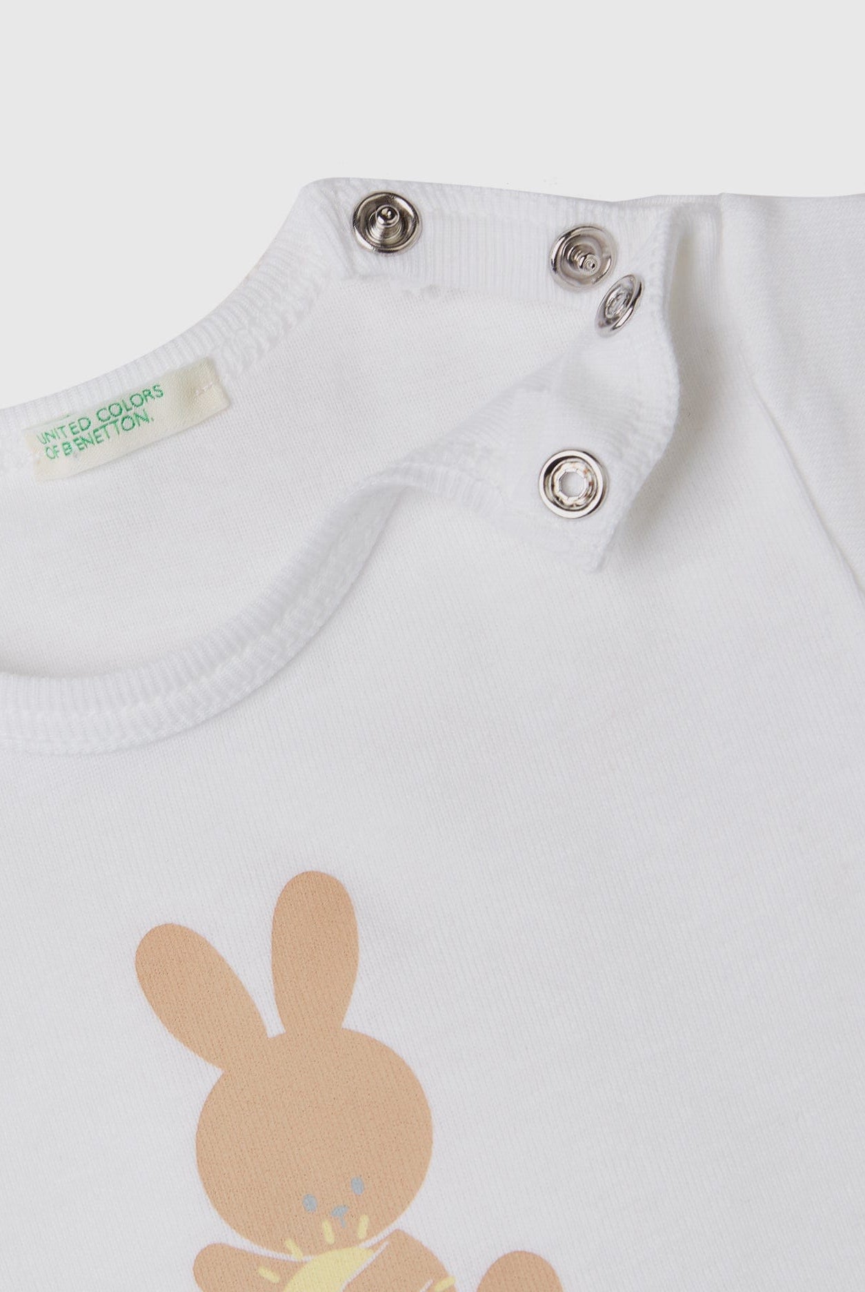 يونايتد كولورز اوف بينيتون تي شيرت من القطن العضوي 100% رضع أطفالي