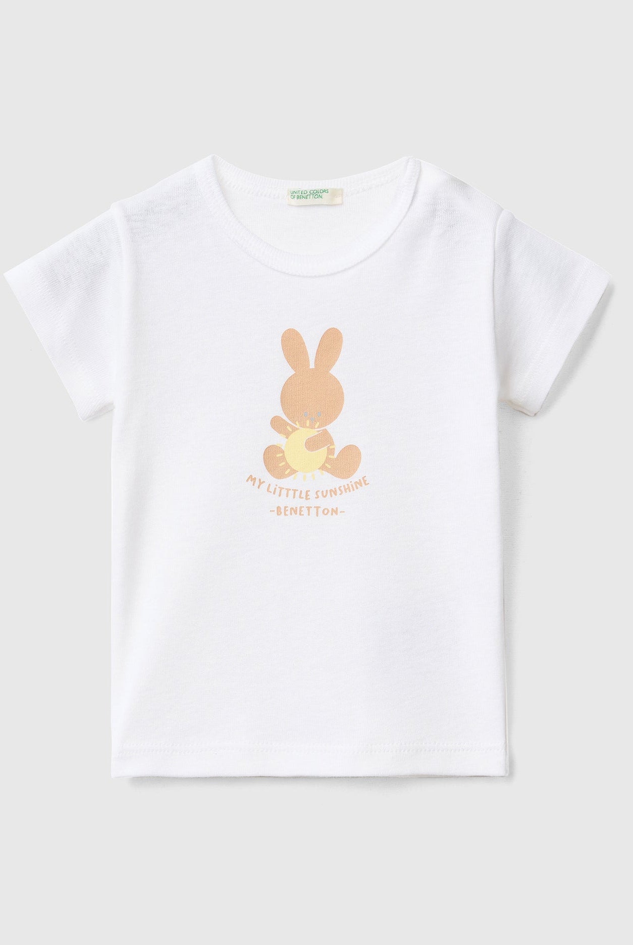 يونايتد كولورز اوف بينيتون تي شيرت من القطن العضوي 100% رضع أطفالي