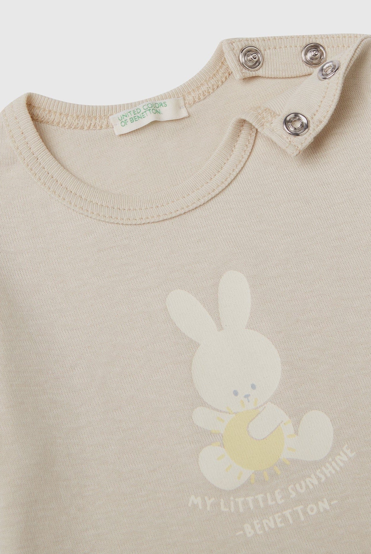 يونايتد كولورز اوف بينيتون تي شيرت من القطن العضوي 100% رضع أطفالي