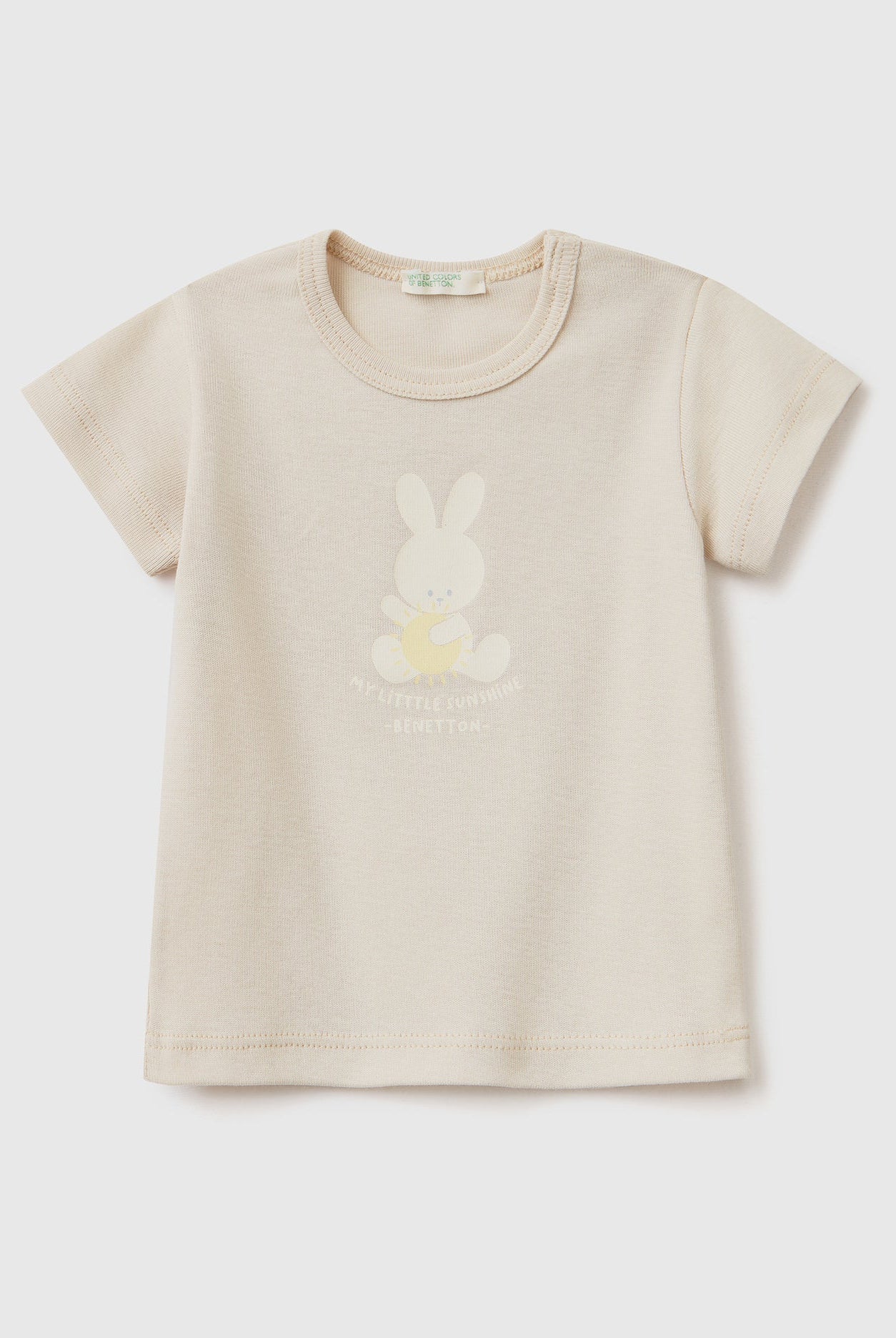 يونايتد كولورز اوف بينيتون تي شيرت من القطن العضوي 100% رضع أطفالي