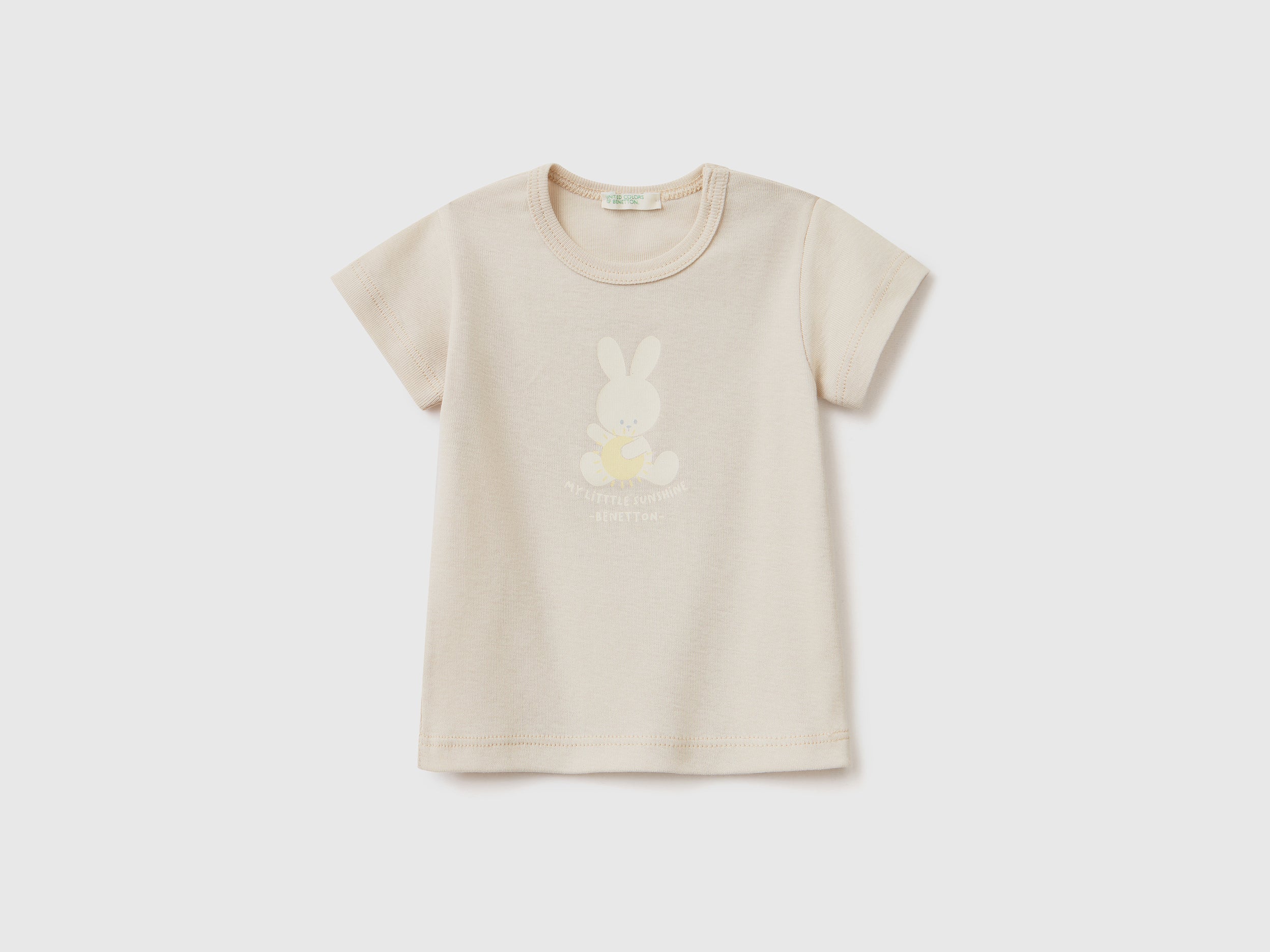 يونايتد كولورز اوف بينيتون تي شيرت من القطن العضوي 100% رضع أطفالي